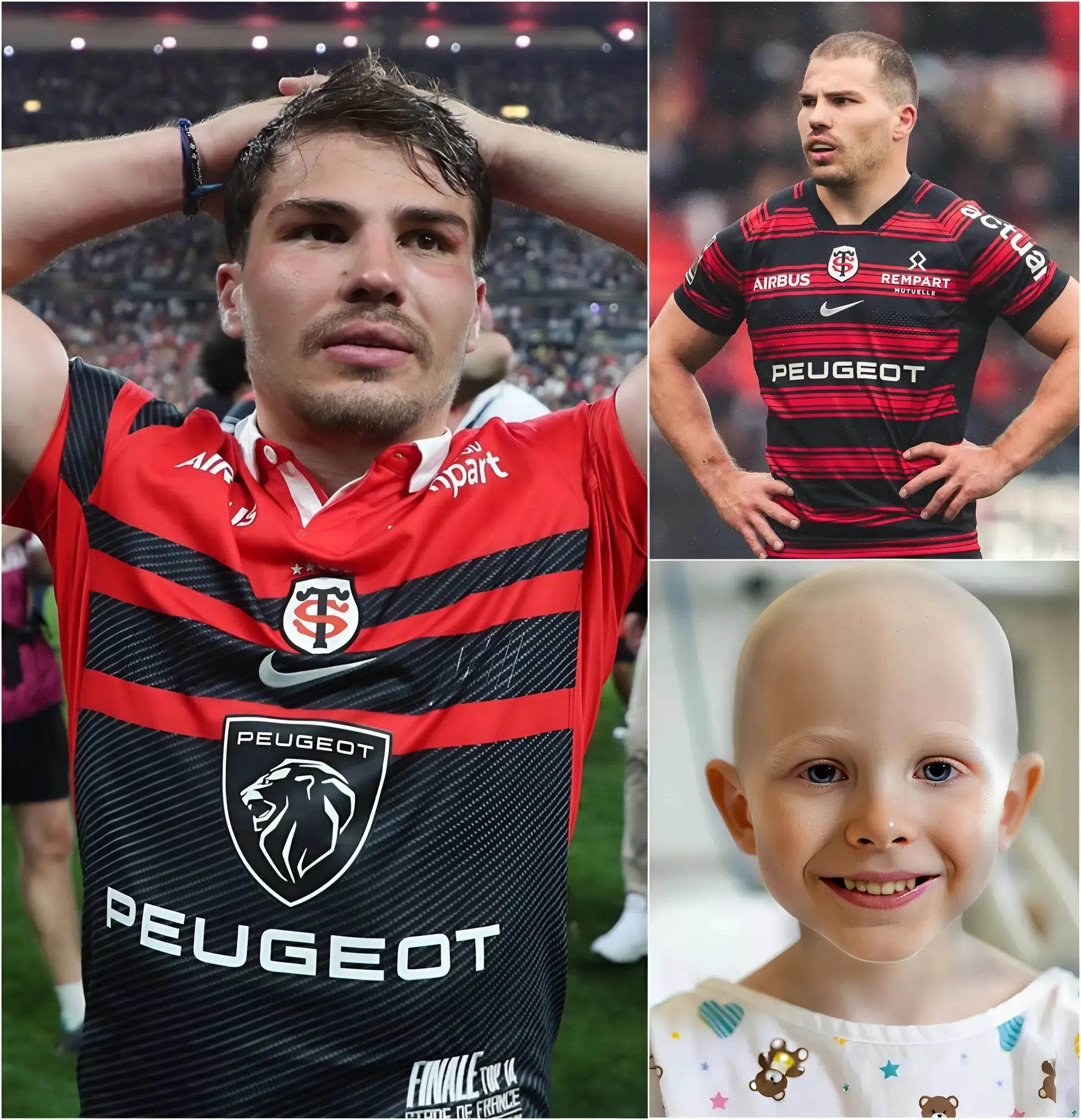 Cover Image for 💔🥲 Un garçon de 7 ans, atteint d’une tumeur cérébrale maligne, a révélé son dernier souhait : parler à son idole, Antoine Dupont. Mais ce que Dupont a fait n’était pas un simple coup de fil… il a fait bien plus, laissant tout l’hôpital et la famille de l’enfant complètement stupéfaits 😢 Découvrez tous les détails dans les commentaires ci-dessous 👇👇