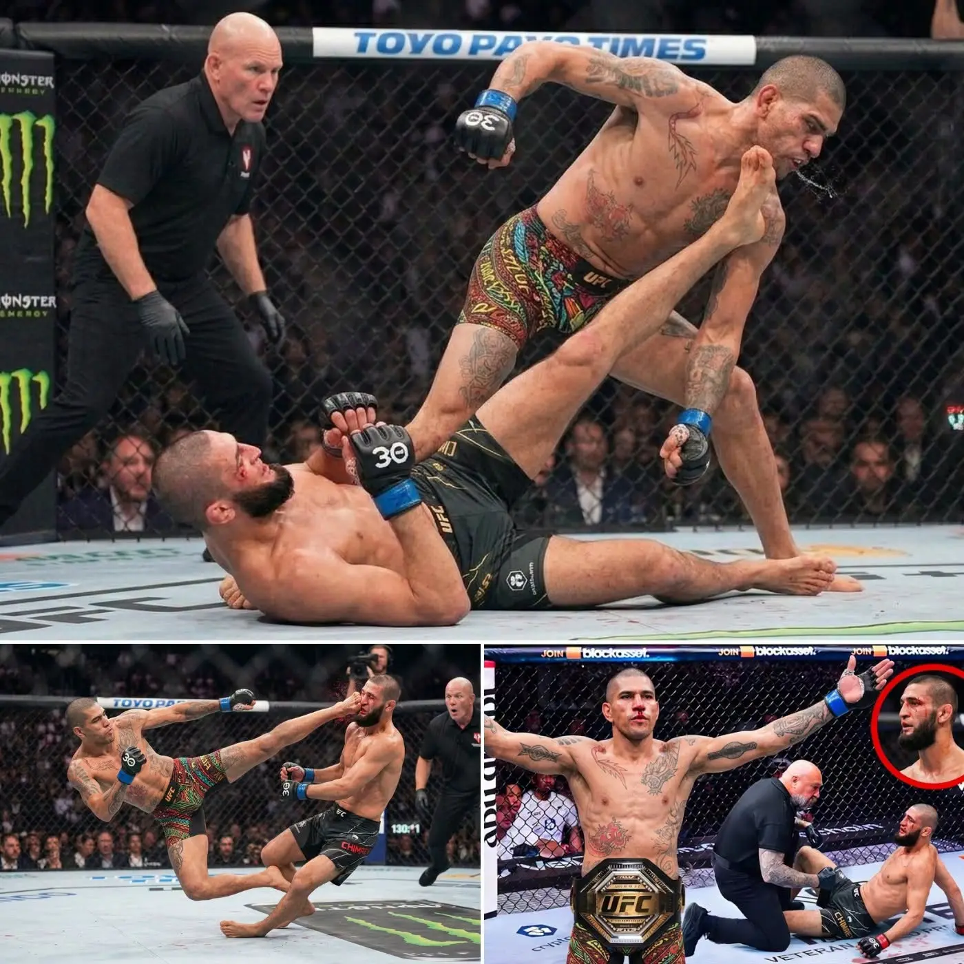 Cover Image for “25 Minutes to Destroy an Empire!” — Alex Pereira Crushes Khamzat Chimaev and Ends His Perfect Run in Violent Fashio