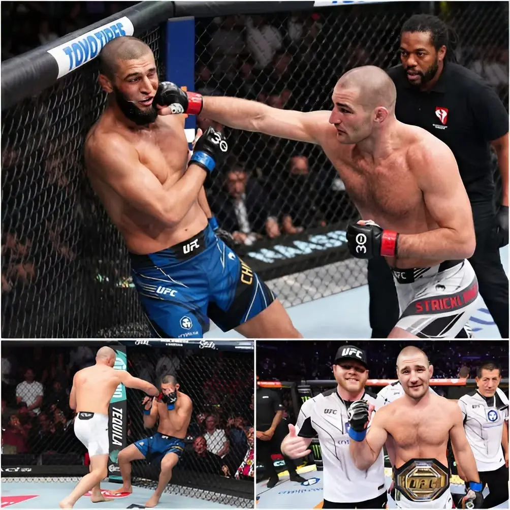 Cover Image for 🚨“¡Cae un rey, comienza una nueva era!” — Sean Strickland pone fin al dominio de Khamzat Chimaev en una brutal batalla que conmociona a las MMA