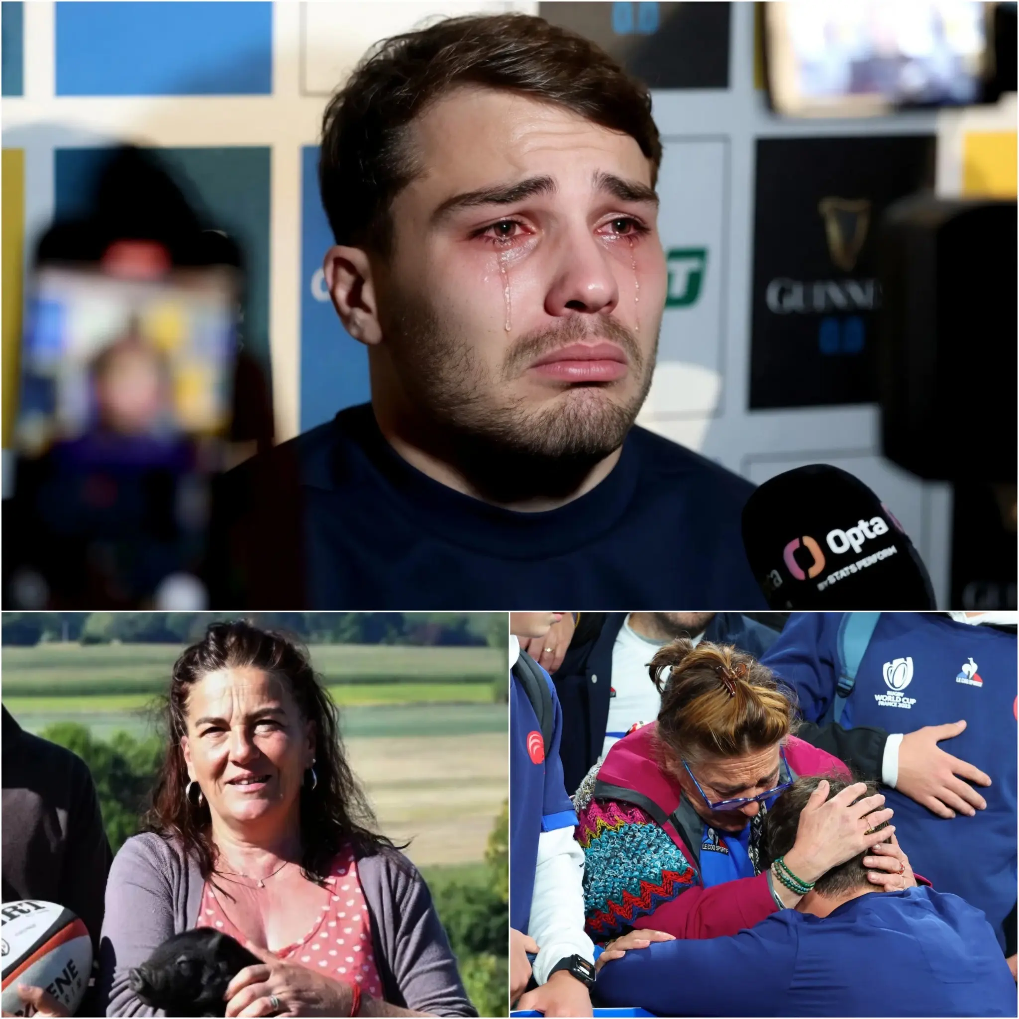 Cover Image for TRISTE NOUVELLE : Il y a 30 minutes, la Fédération française de rugby a présenté ses plus sincères condoléances à Antoine Dupont, dont la mère est actuellement…