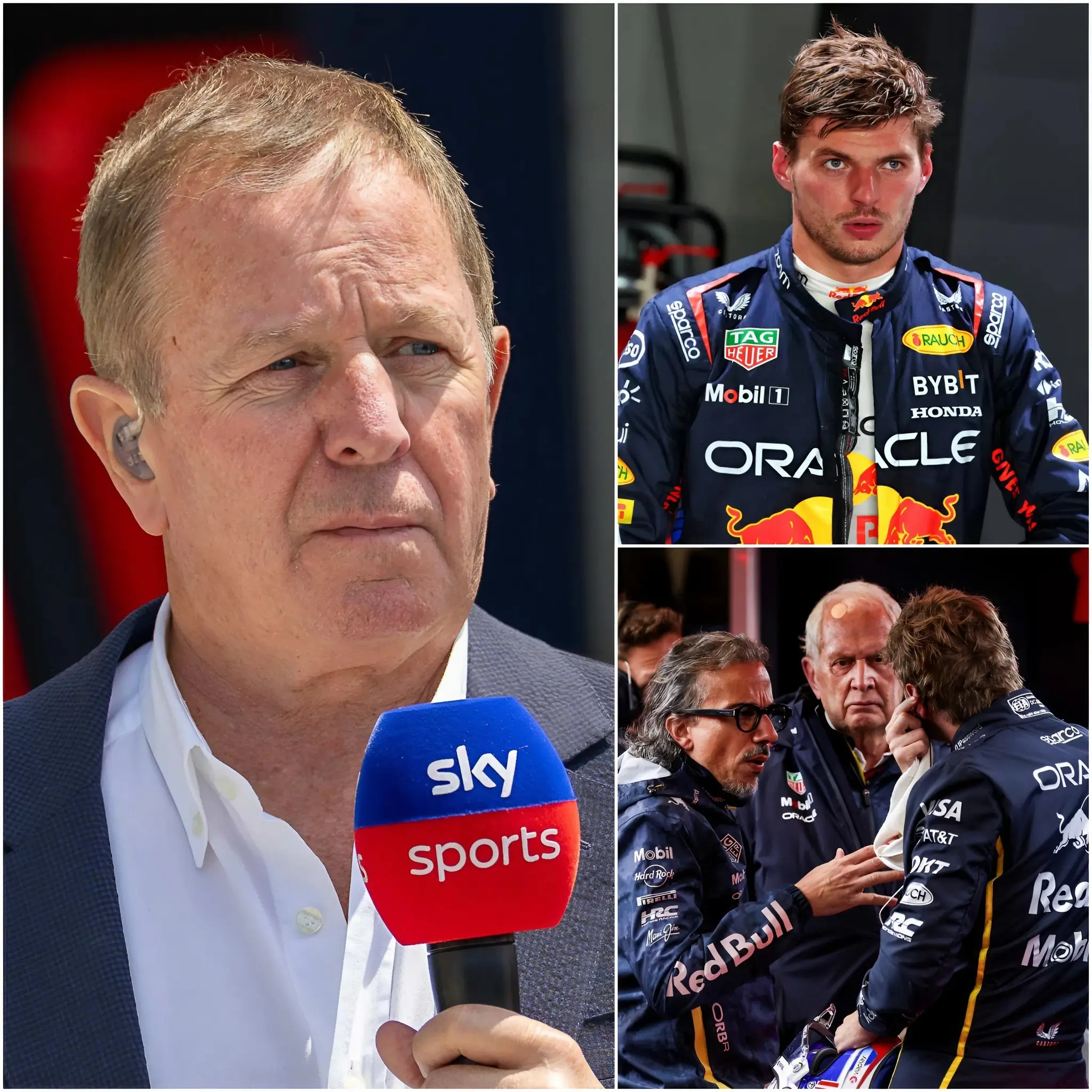 Cover Image for “BEING THE FASTEST IS MEANINGLESS IF YOU ONLY COMPLAIN!” — Martin Brundle sparks CONTROVERSY by publicly criticizing Max Verstappen amidst Red Bull Racing’s slump, implying the champion is talking more than doing and isn’t really helping the team overcome its crisis — and that constantly thinking about other races right now only makes things worse…👇👇👇