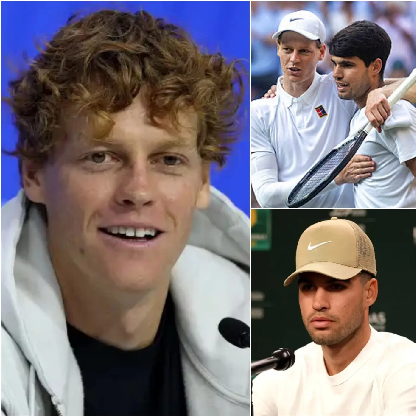 Cover Image for HACE 10 MINUTOS 🚨 Jannik Sinner sorprendió a los medios y al mundo del tenis con un emotivo mensaje de 11 palabras a Carlos Alcaraz después de que el español se retirara del Madrid Open 2026, y la reacción entre lágrimas de Alcaraz rompió los corazones de los aficionados: “Nadie me había tratado así antes”.