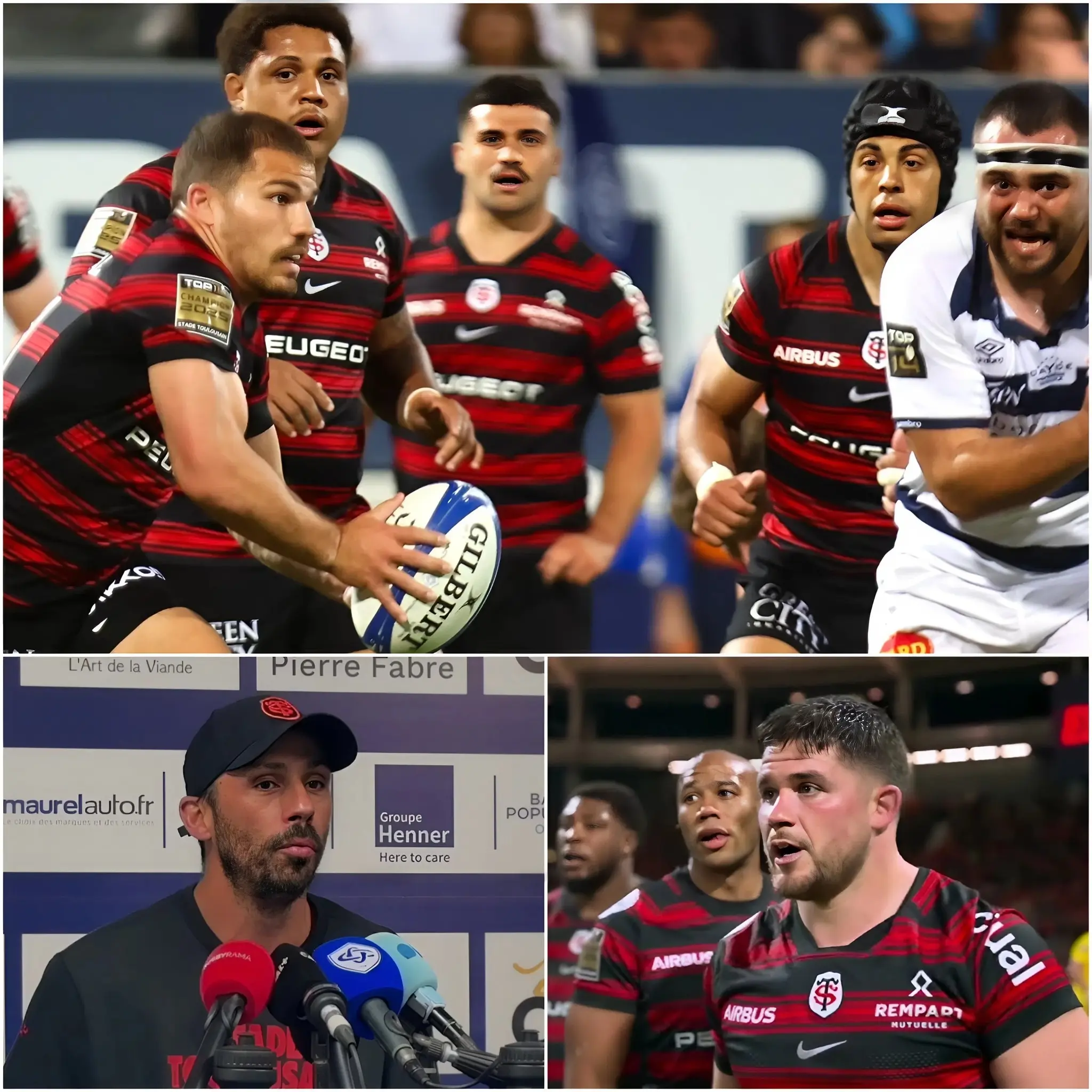 Cover Image for 🚨 « C’EST LA FIN DE TOULOUSE ! » : Après une victoire écrasante de 42-25, une purge choquante secoue le Stade Toulousain. Julien Marchand et des joueurs clés exigent l’éviction des « traîtres ». L’entraîneur Poitrenaud annonce que les joueurs manquant d’implication ne joueront plus jamais. La liste des légendes écartées choque le rugby. 👇