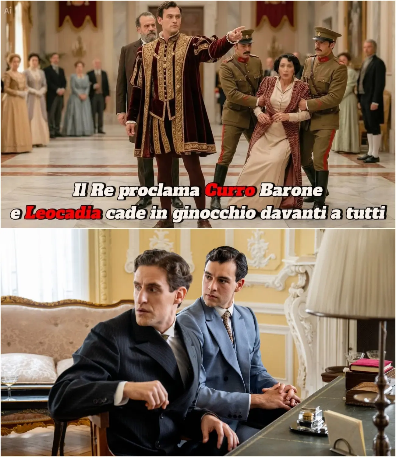 Cover Image for LA PROMESSA – URGENTE: Il Re proclama Curro Barone e Leocadia cade in ginocchio davanti a tutti