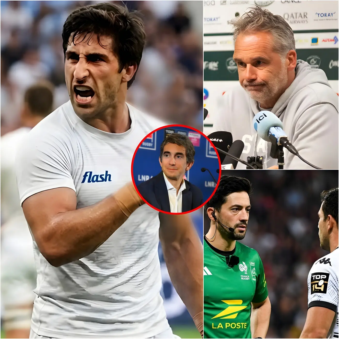 Cover Image for “C’EST INJUSTE ! JE VEUX UN ARBITRE NEUTRE” 🚨 Santiago Arata vient de déposer officiellement une plainte auprès de la LNR (Fédération Nationale Française de Rugby), demandant une enquête sur l’intégrité de l’arbitre Rozier. En attendant, l’issue du derby d’Occitanie reste indécise suite aux allégations de matchs truqués qui secouent la France !