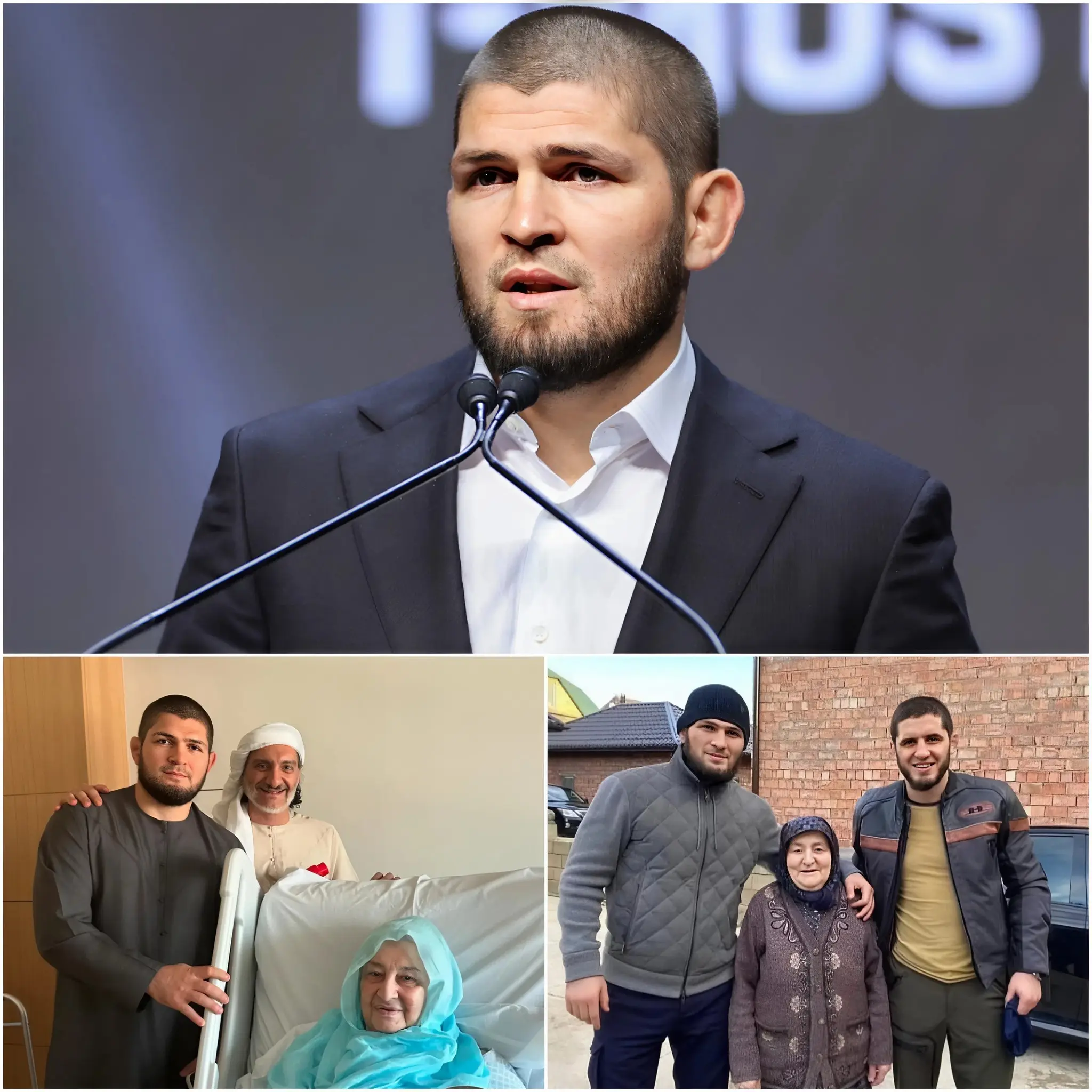 Cover Image for 💔 TRISTE NOTICIA: Hace treinta minutos, la UFC expresó su más profundo apoyo a Khabib Nurmagomedov. Ahora mismo, su madre está… 😱👇
