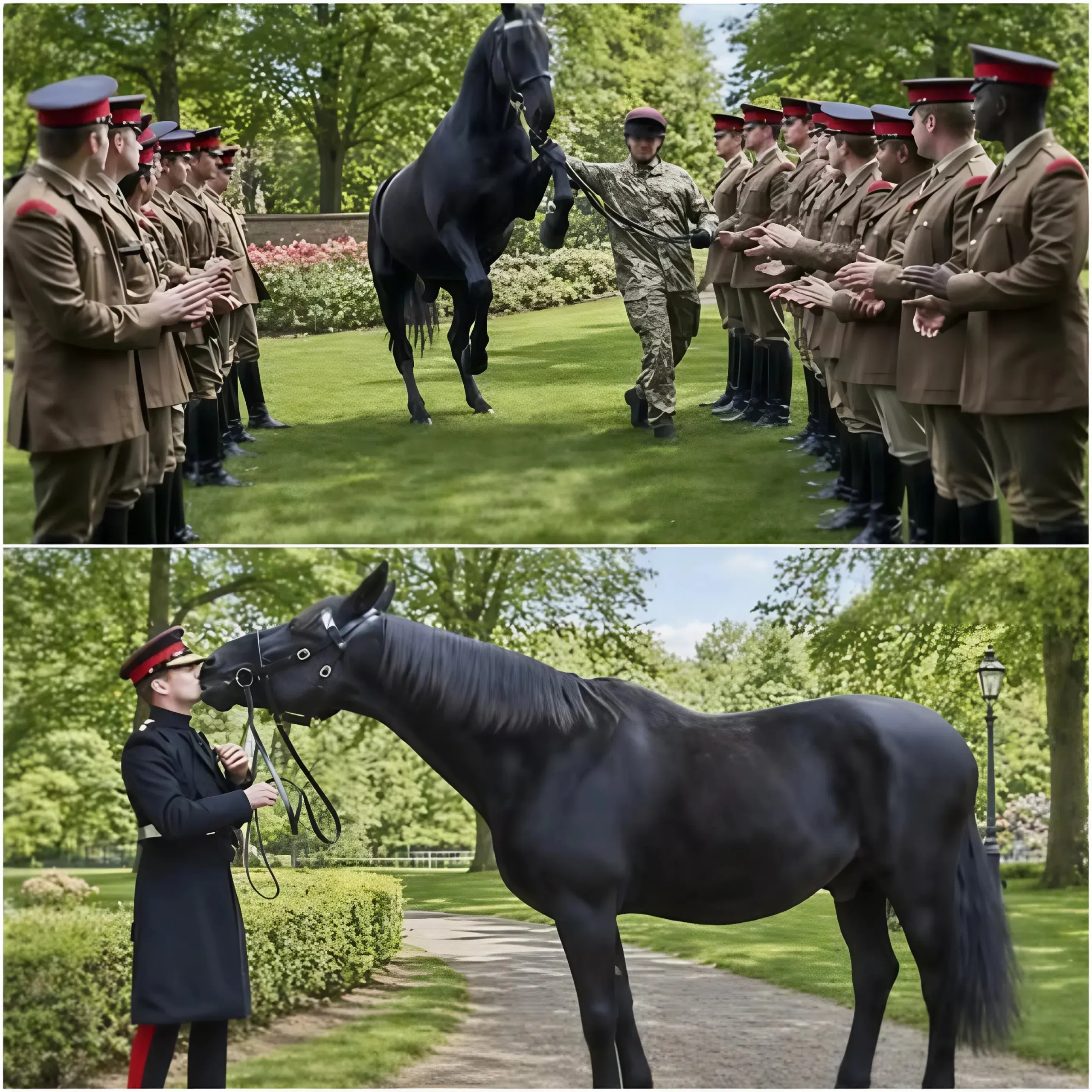 Cover Image for “Thomas the Army Horse Retires After 20 Years of Service”
