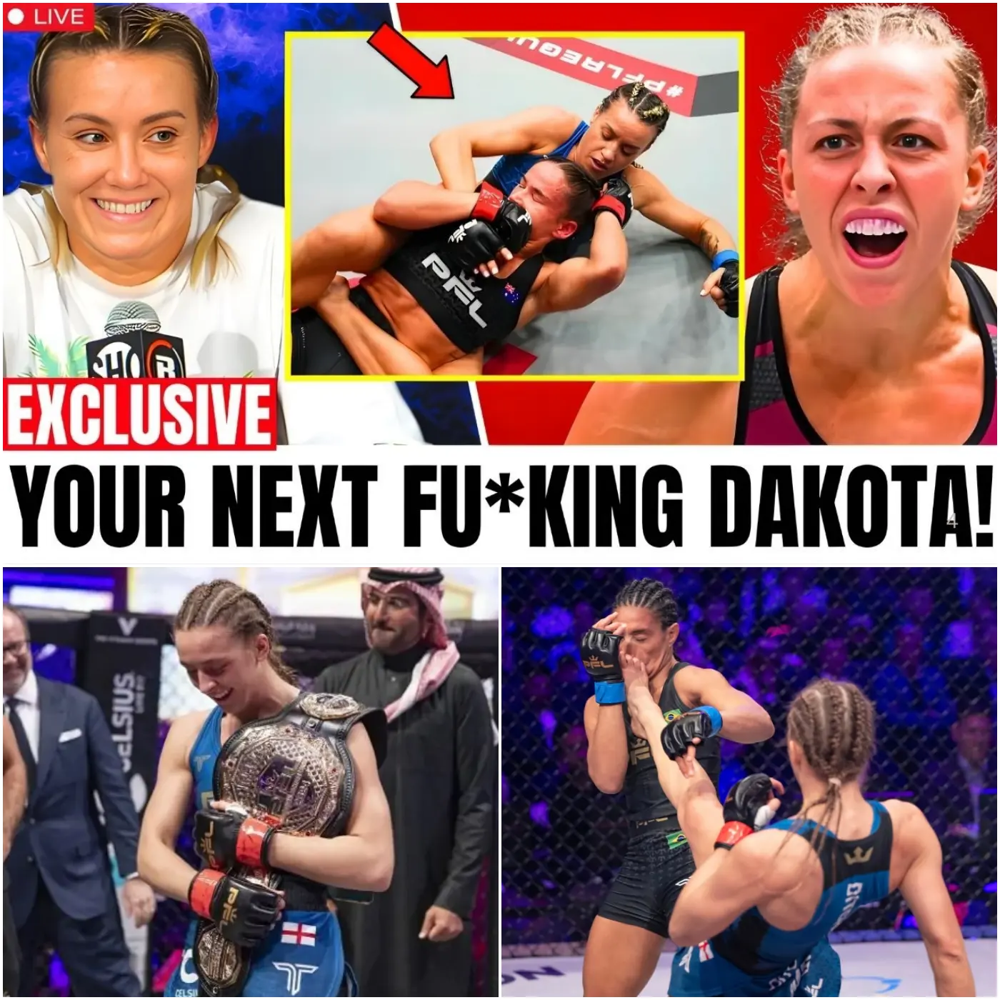 Cover Image for 🚨“SHE ENDED MY CAREER!”- 5 MINS AGO: Dakota Ditcheva HORRIFIED After Jena Bishop’s SCARY SUBMISSION