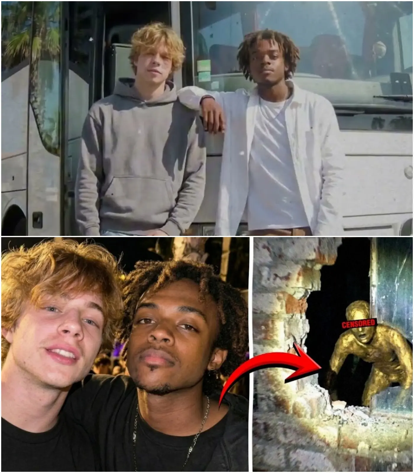 Cover Image for “اختفى شابان في إحدى الليالي العادية… وبعد أكثر من عام، يظهر أحدهما وهو متحول إلى تمثال ذهبي. لكن أكثر ما هو مخيف ليس كيف مات، بل لماذا قرر شخص ما دفنه حيًا في صمت.”