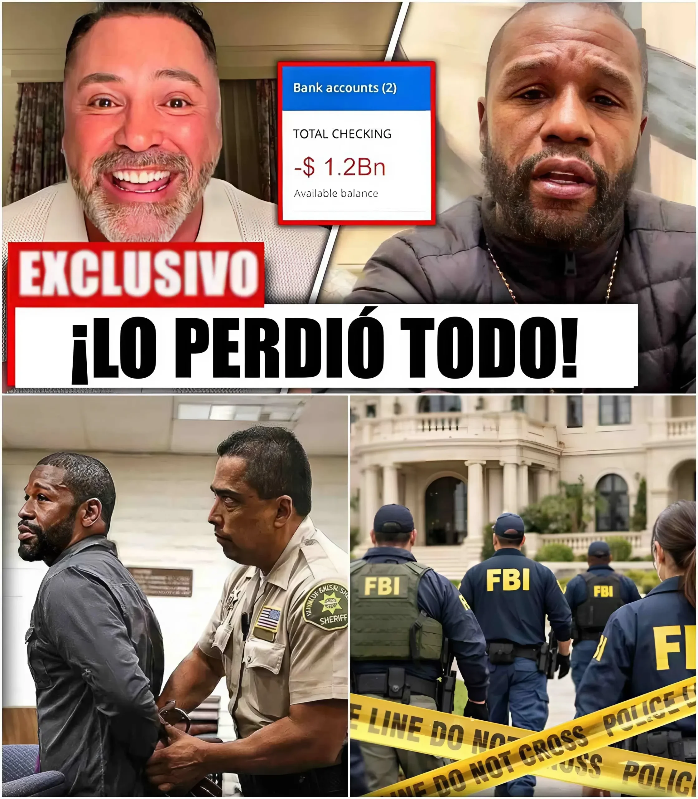 Cover Image for 🚨“¡LO PERDIÓ TODO…!” — Oscar De La Hoya REVELA UNA BOMBA QUE PODRÍA DESTRUIR LA IMAGEN PERFECTA DE Floyd Mayweather… MISTERIO DE 1.200 MILLONES DE DÓLARES