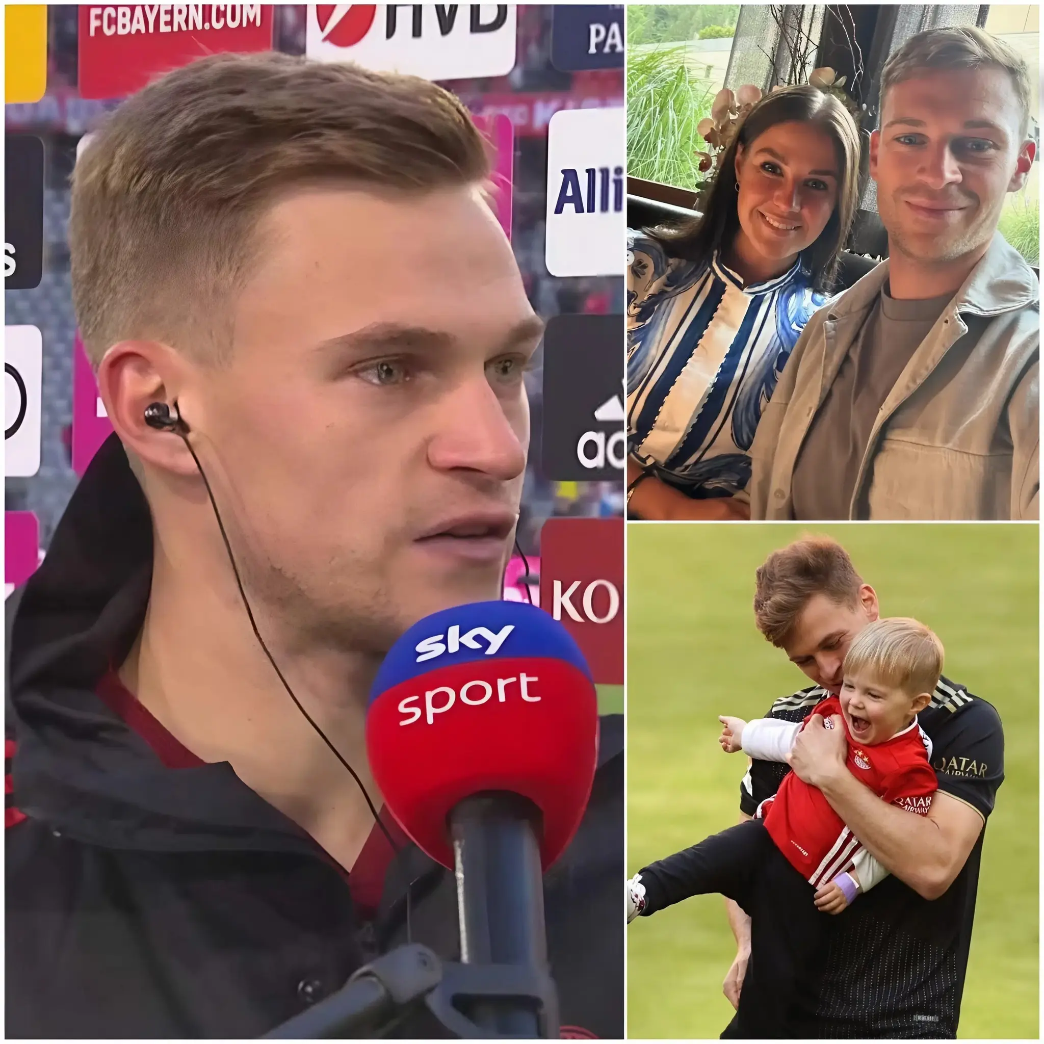 Cover Image for 💖 „WIR BEKOMMEN NOCH EIN BABY!“ ÜBERRASCHENDE FREUDE NACH DEM SIEG: Nur wenige Stunden nach dem wichtigen Sieg gegen Bayer Leverkusen hat Mittelfeldspieler Joshua Kimmich alle Bayern-München-Fans mit der wohl herzerwärmendsten Nachricht überrascht, die man sich vorstellen kann…