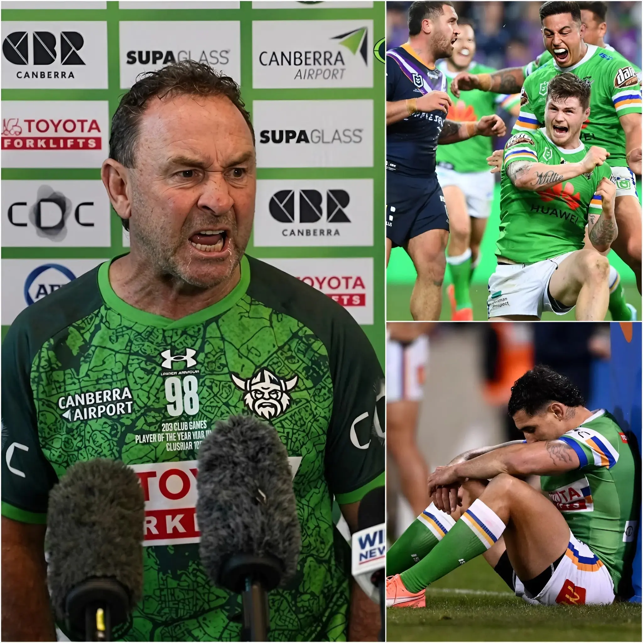 Cover Image for 🔥 NRL DRAMA: Ricky Stuart LOSES IT After Raiders’ 14–33 Humiliation to Wests Tigers — “I’ve Been Too Soft!” Massive Squad Clear-Out Incoming