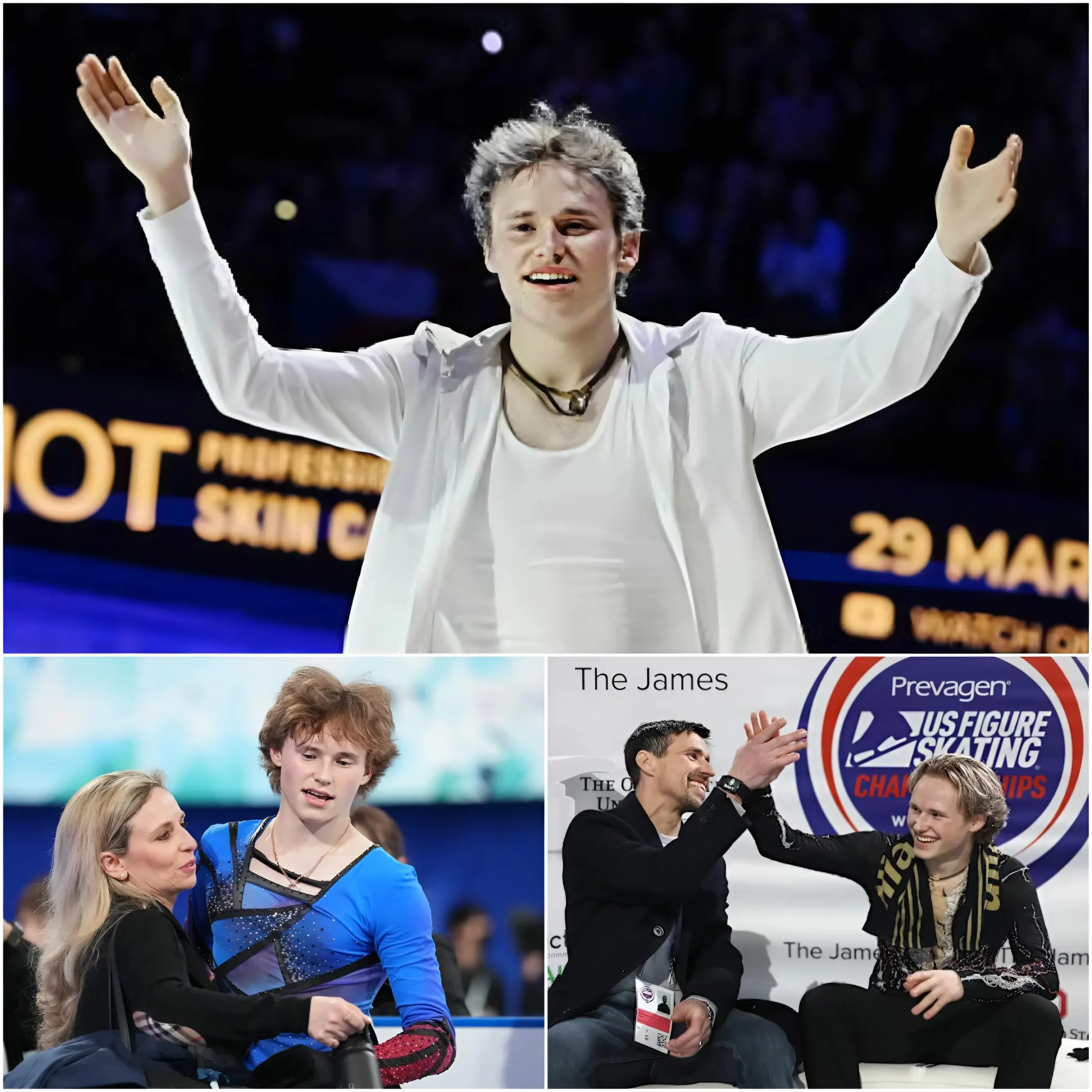 Cover Image for 💖😘 EMOTIONAL: “Thank you, child, for letting us see our own image shine again…” – Ilia Malinin’s historic Quad King moment stuns the ice skating world