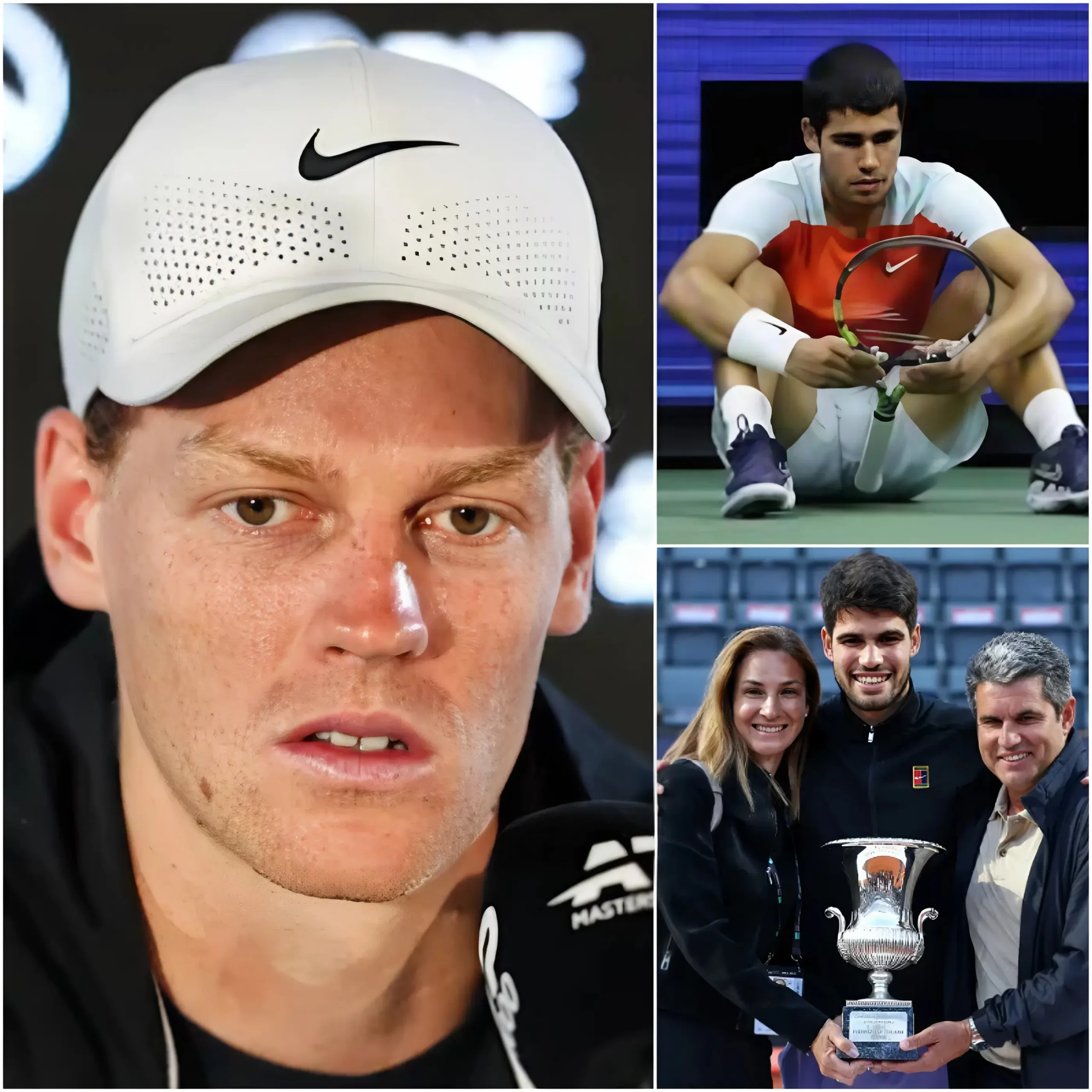 Cover Image for 🚨 30 MINUTI FA: Jannik Sinner HA SCONVOLTO IL MONDO DEL TENNIS INVIANDO UN COMMOVENTE MESSAGGIO DI CONDOGLIANZE A Carlos Alcaraz DOPO UNA TRAGEDIA FAMILIARE DEVASTANTE
