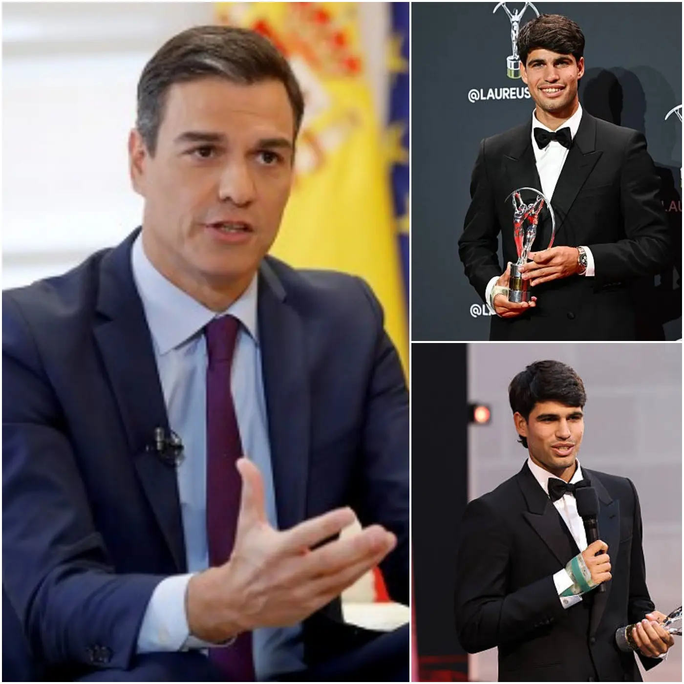 Cover Image for 🎉 NOTIZIA POSITIVA: Il Presidente del Governo spagnolo Pedro Sánchez ha espresso grande orgoglio per Carlos Alcaraz dopo che il giovane campione è diventato il più giovane tennista della storia a completare il Career Grand Slam.