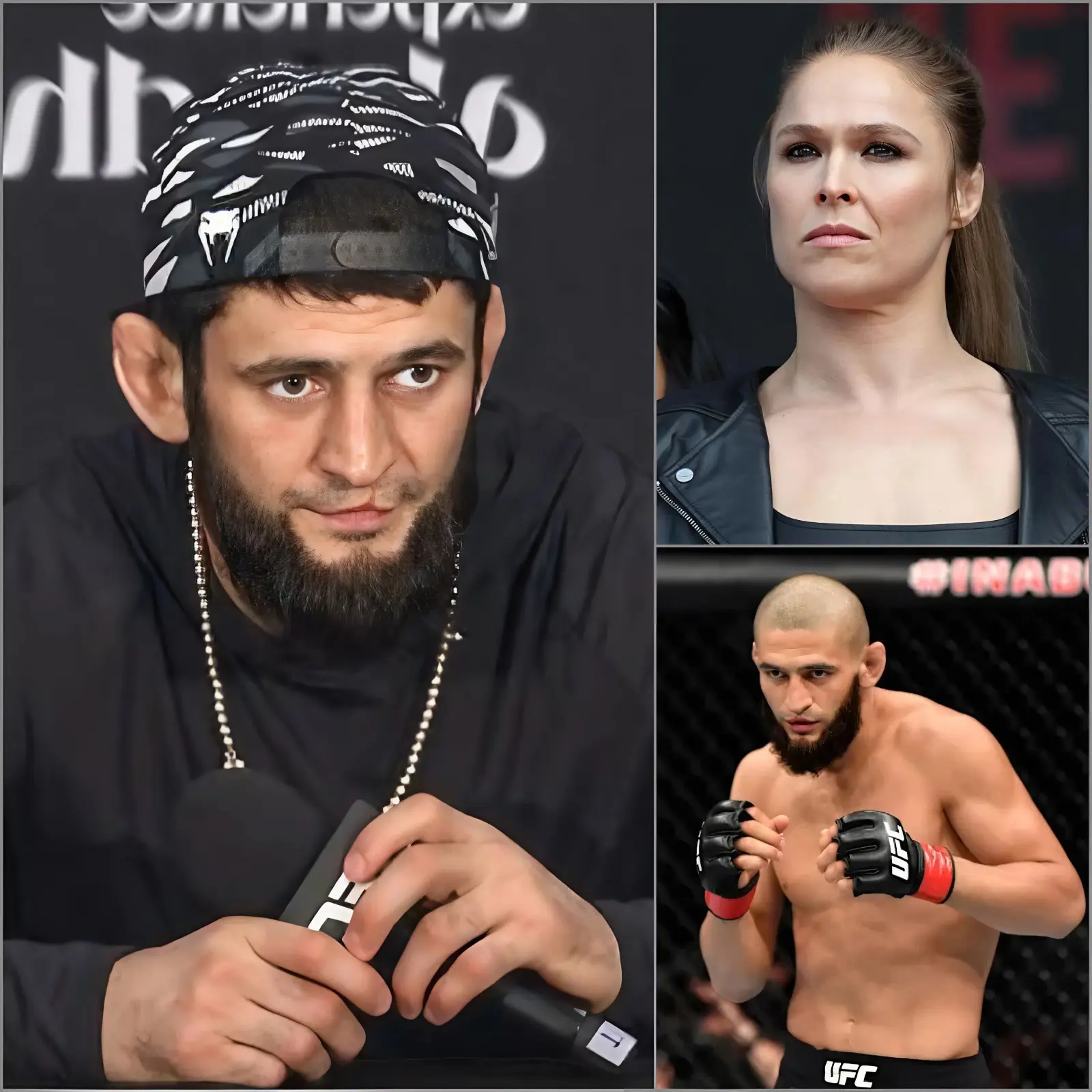 Cover Image for “INGRATE! WITHOUT THE UFC, YOU’RE NOBODY!” 🔴 Khamzat Chimaev slams Ronda Rousey.