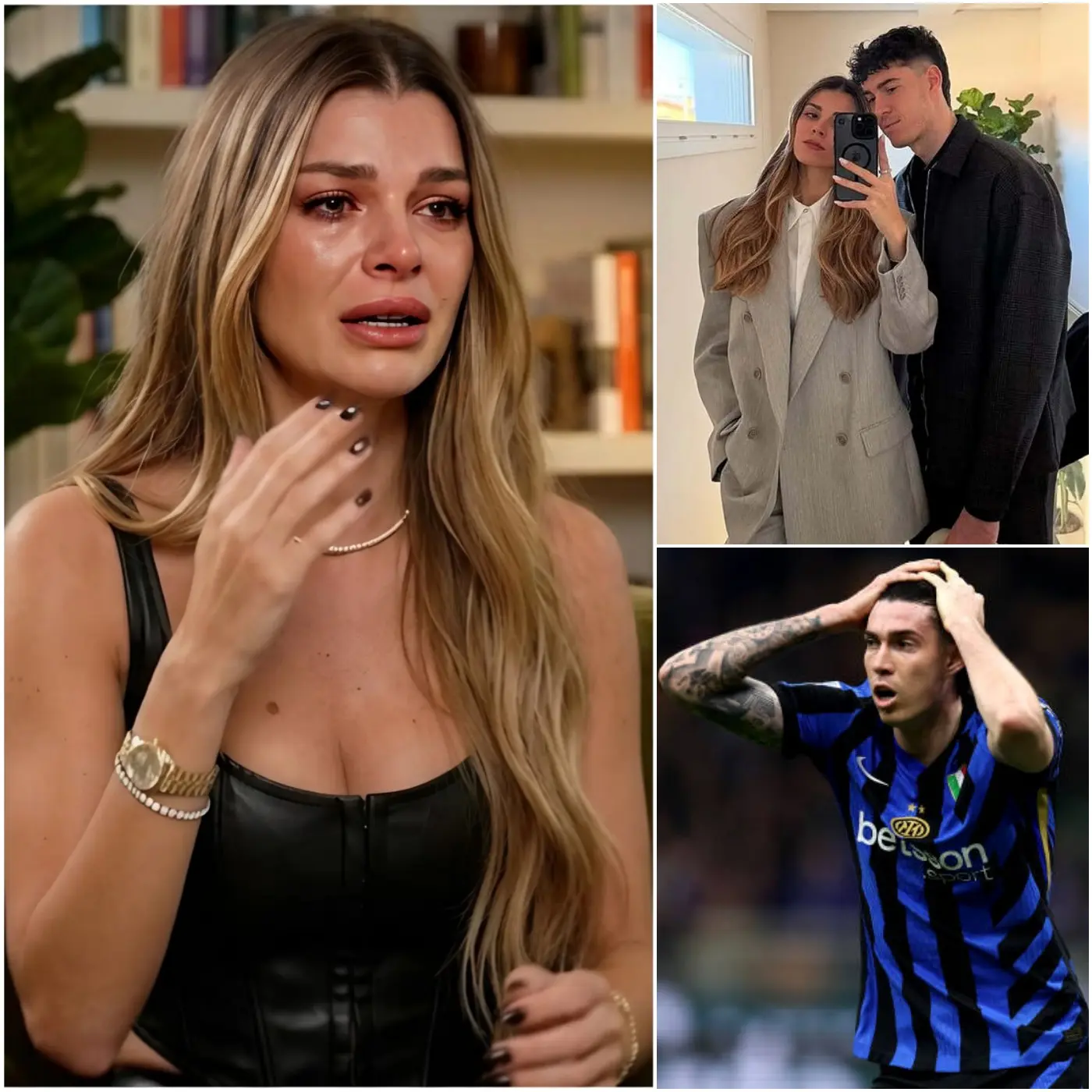 Cover Image for «Sono incinta di suo figlio…» — Camilla Bresciani, moglie del calciatore Bastoni, è scoppiata in lacrime, devastata dopo aver scoperto la verità sul marito e aver ricevuto la conferma ufficiale del suo coinvolgimento nel più grande scandalo italiano dell’anno a Milano.