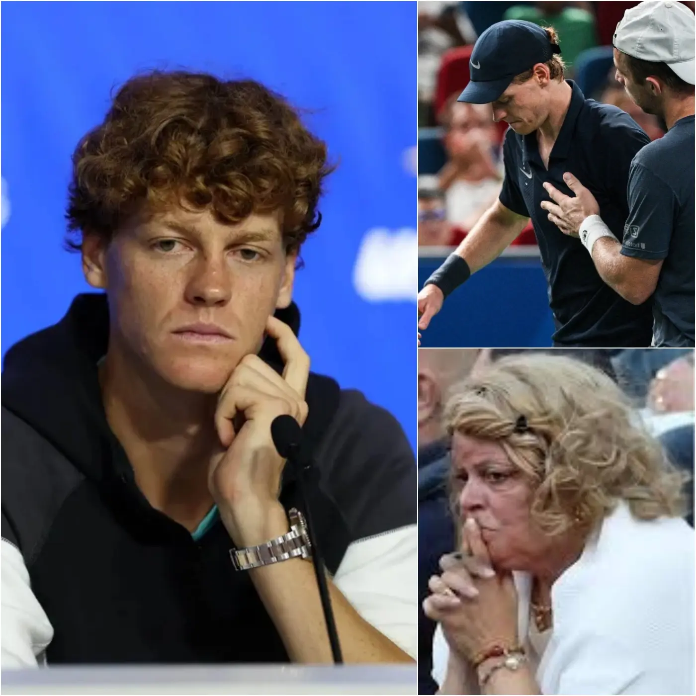 Cover Image for 😢 With teary eyes, Jannik Sinner choked back the sad news: “I just hope my family finds the strength to overcome this immense pain.” His emotional words left fans speechless. The truth behind it all is…👇