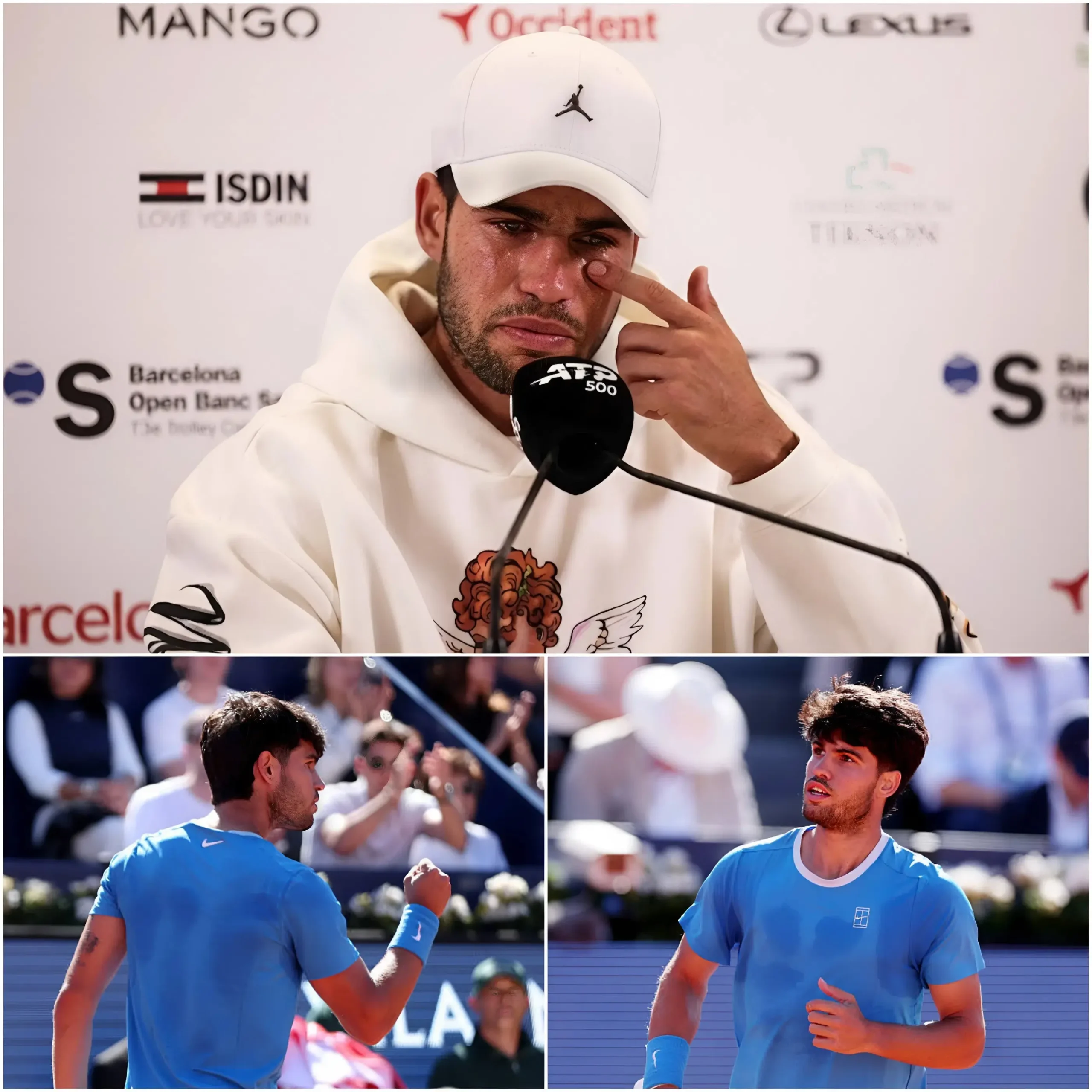 Cover Image for 🎾🚨 COLPO DI SCENA NEL TENNIS: Carlos Alcaraz si è ritirato improvvisamente dal Rome Masters e dal Roland Garros a causa di un infortunio al polso, sconvolgendo l’intero mondo del tennis e stravolgendo completamente la stagione sulla terra battuta.