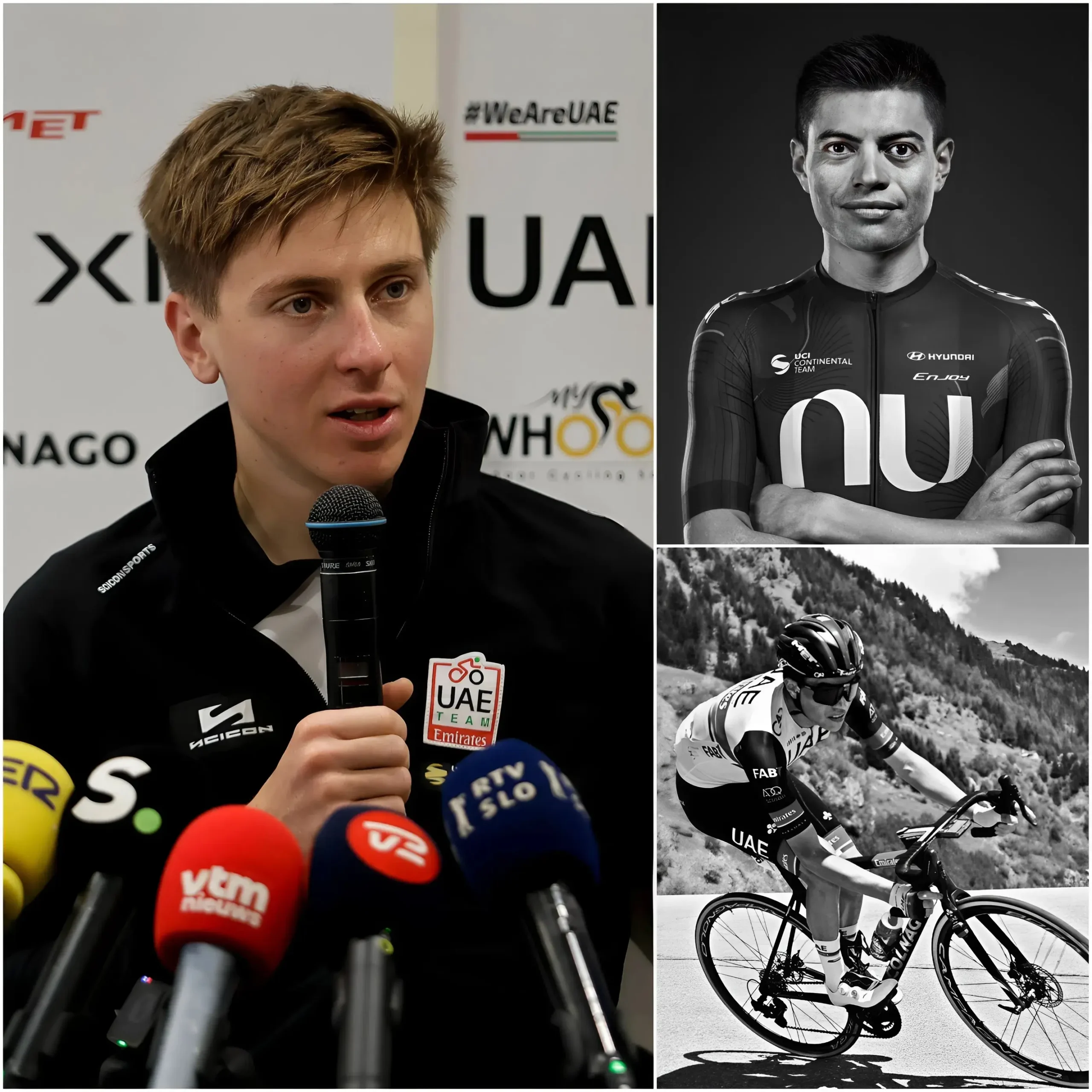 Cover Image for 🚨📍STRUGGENTE: Pogačar reagisce alla morte di Muñoz con un fondo per corridori e famiglie, e una richiesta speciale alla federazione