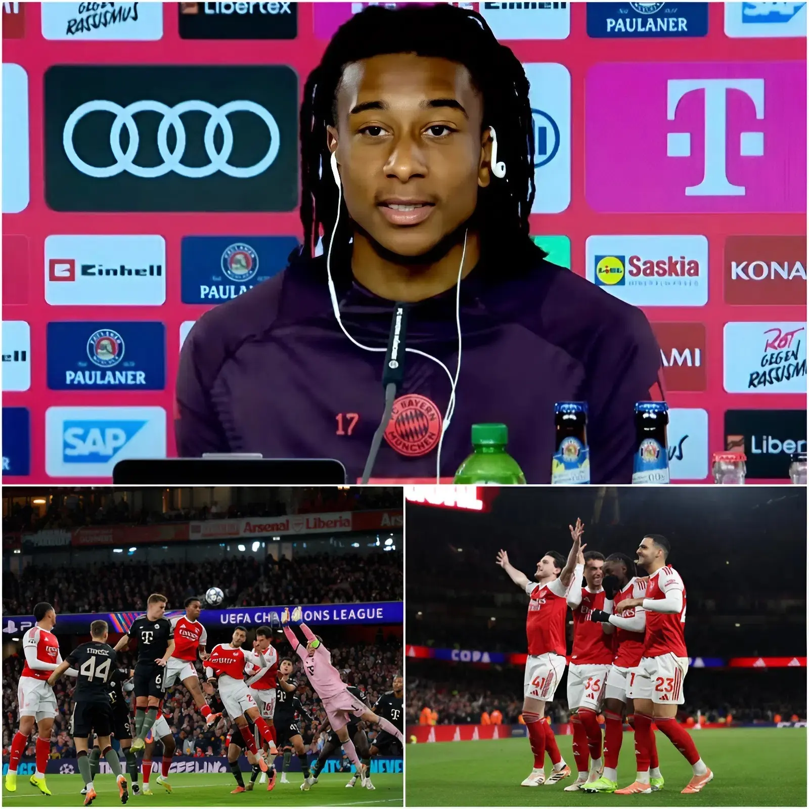 Cover Image for EILMELDUNG‼️: „Ich möchte, dass wir im Finale gegen Arsenal spielen, denn nachdem sie uns in der Ligaphase besiegt hatten, hat mir dieser Typ eine Nachricht geschickt und mich verspottet“: Bayern-München-Superstar Michael Olise hat den EINEN Arsenal-Spieler genannt, der ihn nach der Niederlage in der Ligaphase verhöhnt hat.