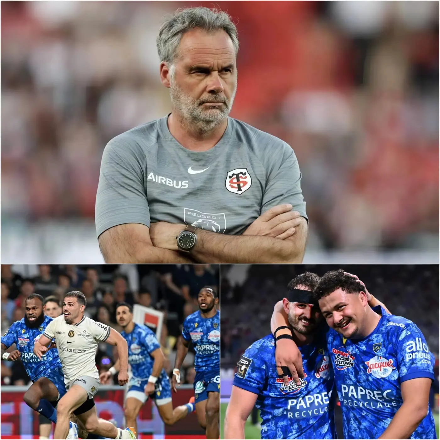 Cover Image for « CE SERA UNE SANCTION MÉRITÉE POUR CEUX QUI SE MANQUENT DE RESPONSABILITÉ ! » – L’entraîneur du Stade Toulousain, Ugo Mola, a officiellement suspendu trois joueurs de l’effectif pour les prochains matchs, affirmant qu’ils corrigeront leurs erreurs et s’exposeront à des sanctions disciplinaires en toutes circonstances.