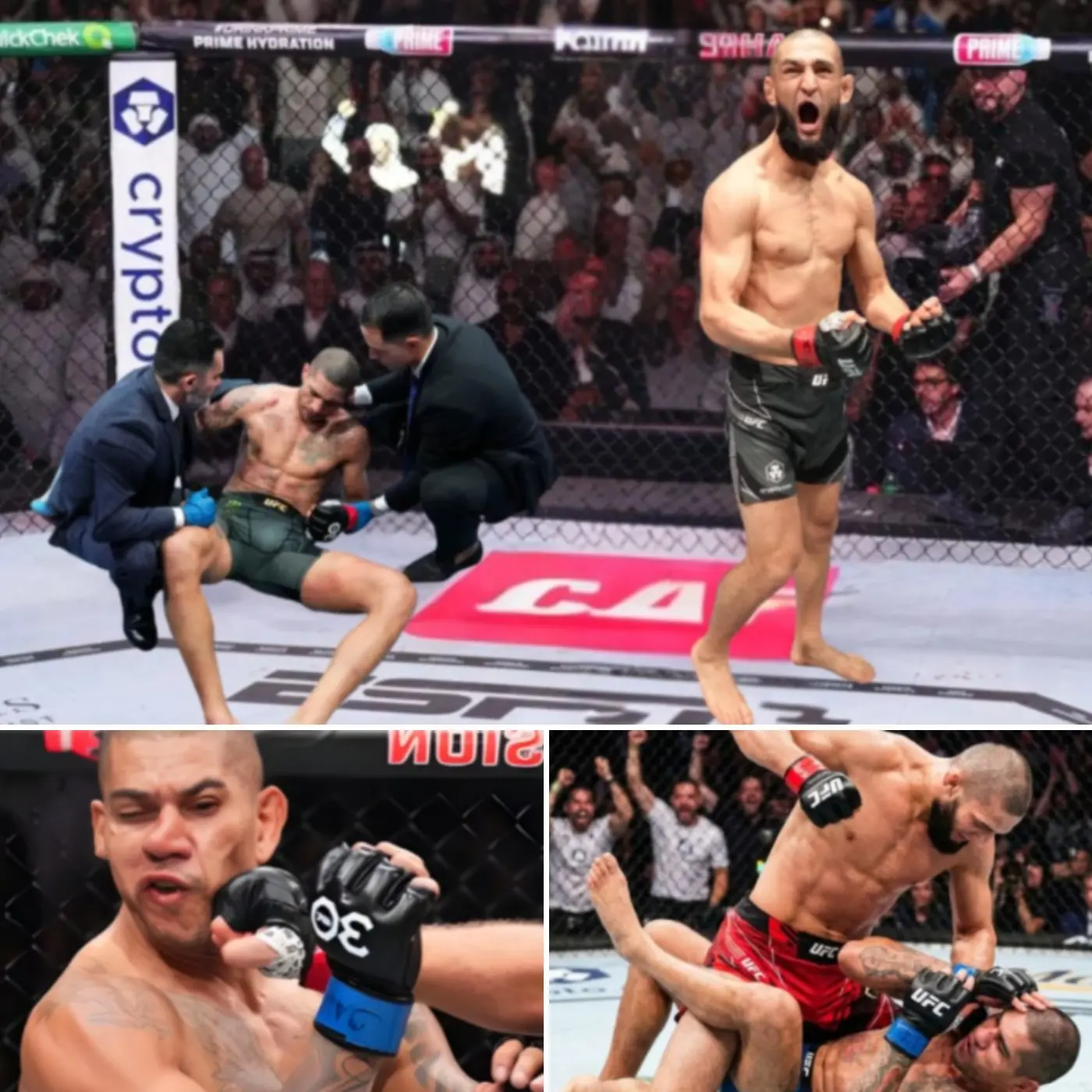 Cover Image for “Once the Wolf Locks In… There’s No Escape” — Khamzat Chimaev Delivers a Brutal Finish That Leaves Alex Pereira Collapsed and the MMA World in Silence👇👇👇