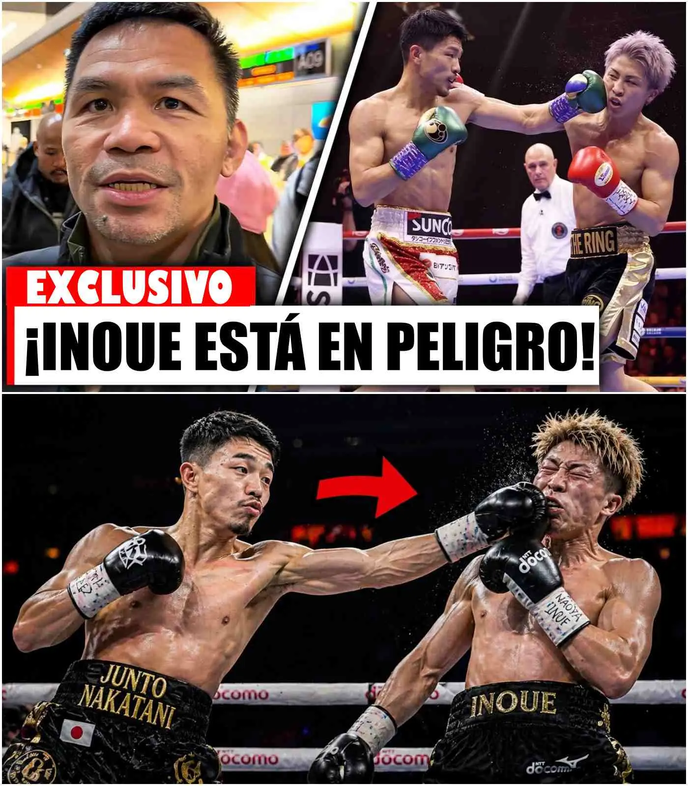 Cover Image for 🚨”¡Él dominará!” — Pacquiao sorprende a sus fans con su predicción sobre la pelea entre Inoue y Nakatani.