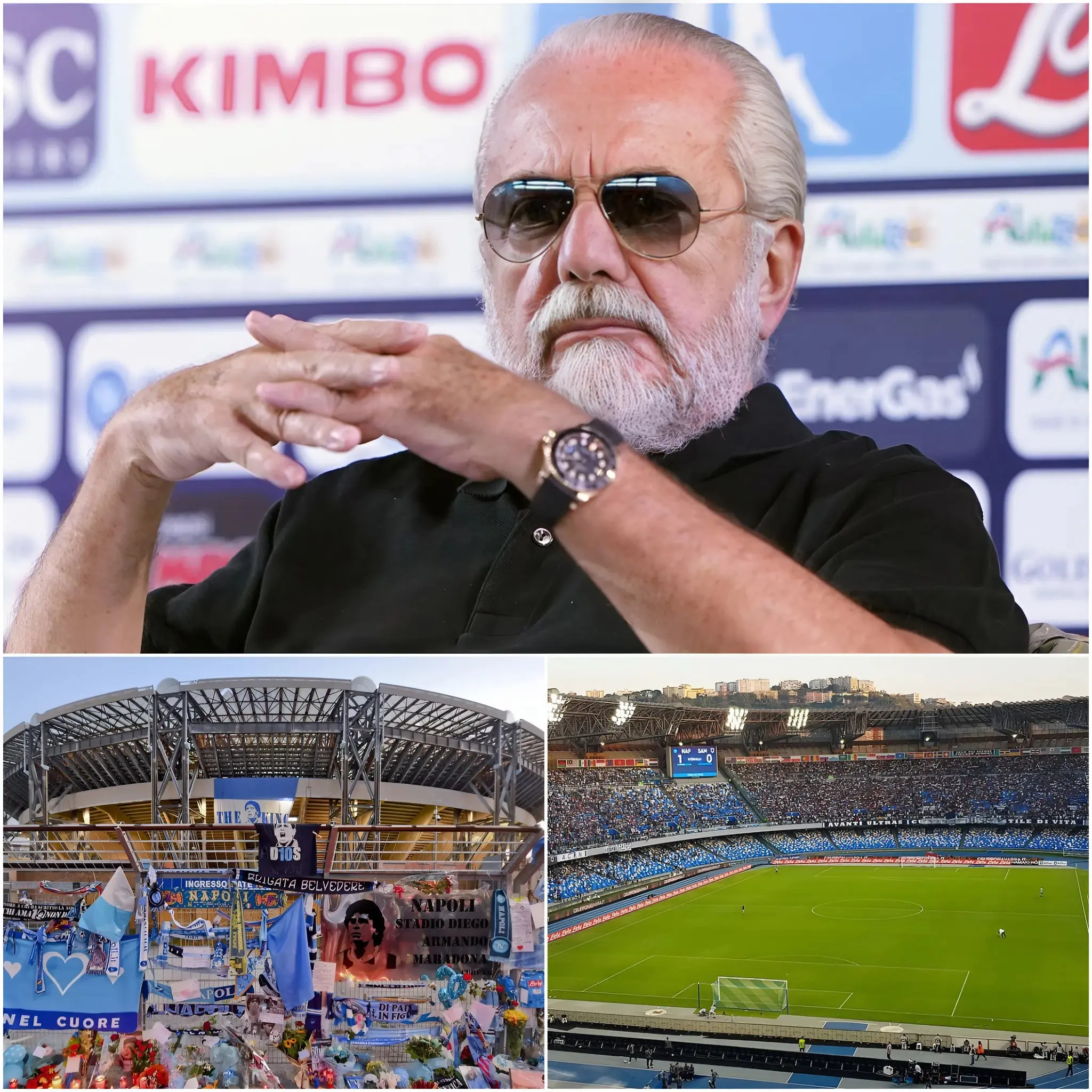 Cover Image for ¡BOMBAZO! Aurelio De Laurentiis anuncia el ambicioso PLAN DE RENOVACIÓN del Estadio Diego Maradona y lanza una declaración que ha dejado a todo el mundo del fútbol sin aliento.
