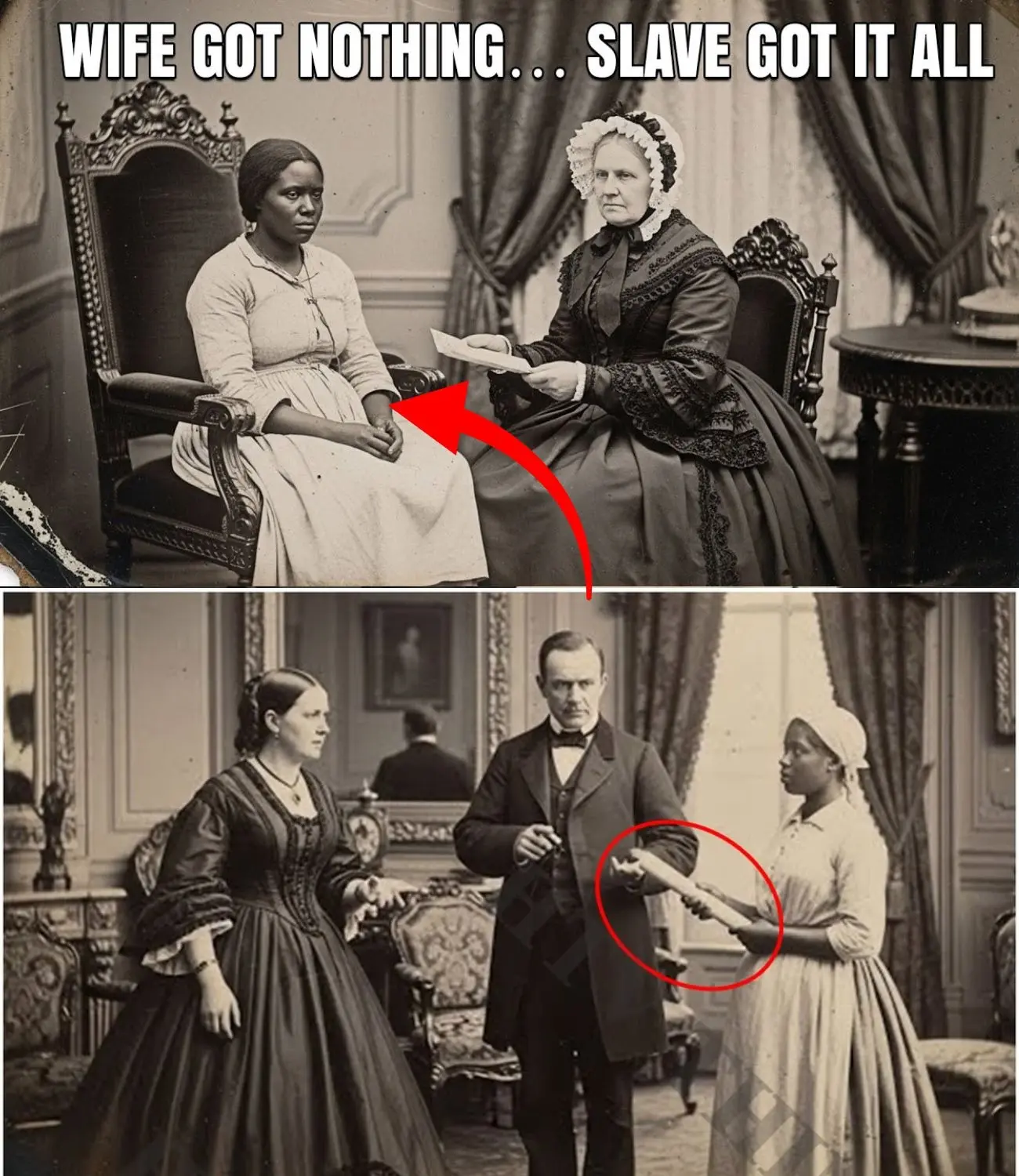 Cover Image for È il 1854, quando un ricco proprietario terriero muore. Scrive il suo testamento, lasciando tutta la sua fortuna a uno schiavo… e sua moglie senza niente.