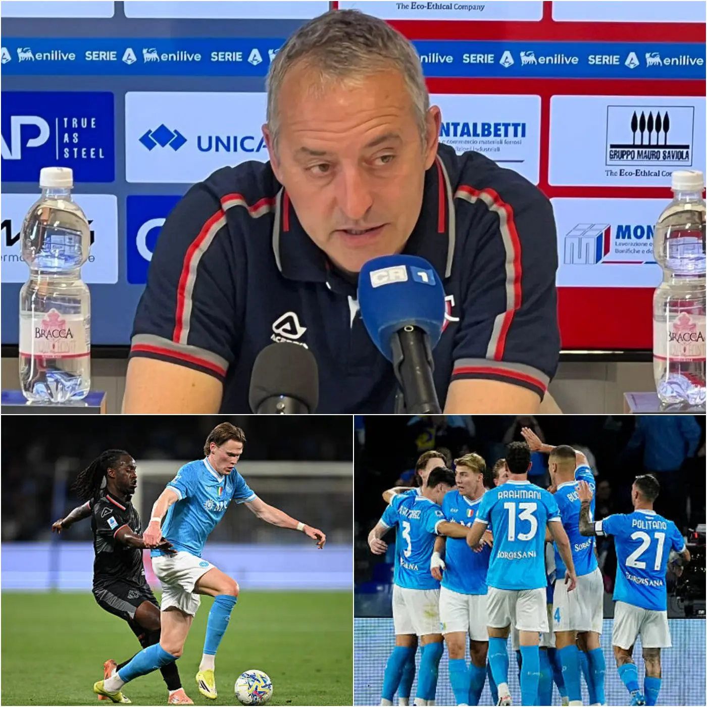 Cover Image for 🚨 “È INSUPERABILE, NON CREDO CHE VEDRÒ MAI UN GIOCATORE COSI’ ECCEZIONALE NELLA MIA VITA”, ha esclamato Marco Giampaolo, deluso dopo la sconfitta amara della Cremonese (0-4) contro il Napoli nella Serie A.