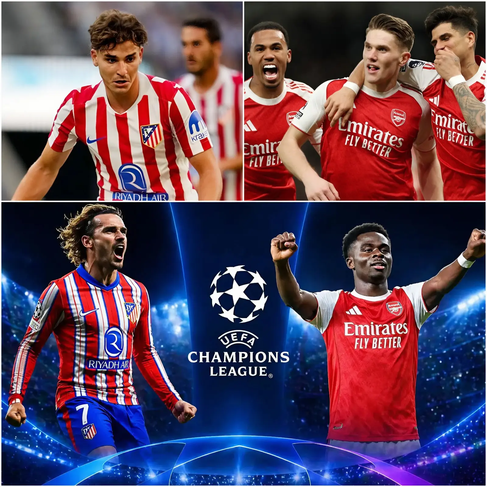 Cover Image for 🔥🚨 ¡NOTICIA CALIENTE: ANUNCIO DE CAMBIO DE HORARIO! 🚨🔥 ¡El partido entre el Atlético de Madrid y el Arsenal ha sido REPROGRAMADO! ⚽🔥Este enfrentamiento de alto nivel entre dos gigantes europeos ha regresado oficialmente al calendario y promete ser un partido IMPERDIBLE.