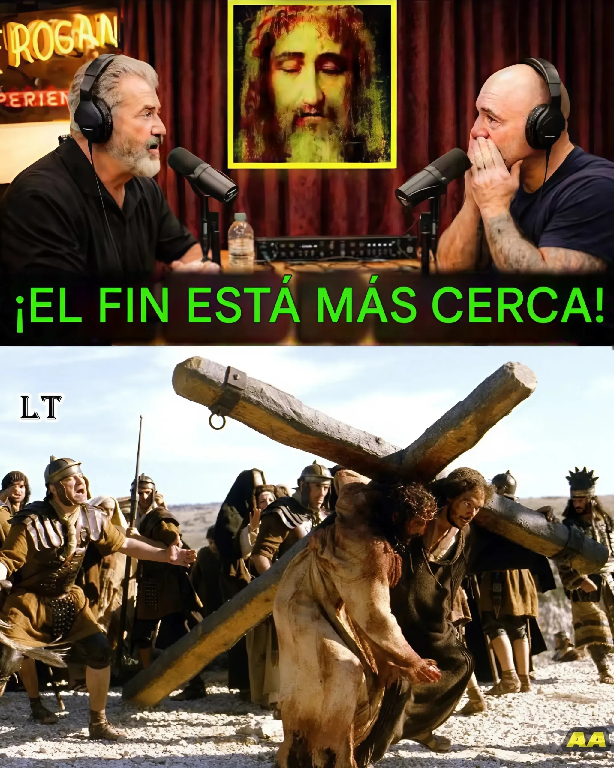 Cover Image for 🚨 Joe Rogan EN SILENCIO tras la revelación de Mel Gibson sobre el mensaje oculto en The Passion of the Christ 😱