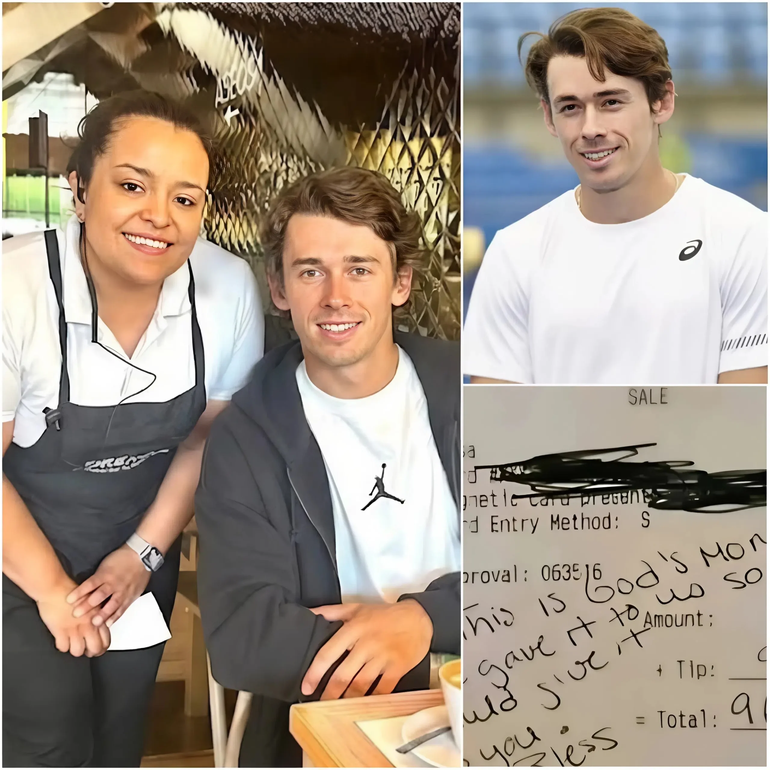 Cover Image for 🚨 BREAKING: Teen Waitress Unknowingly Serves Alex De Minaur — His Life-Changing Act of Kindness Stuns All