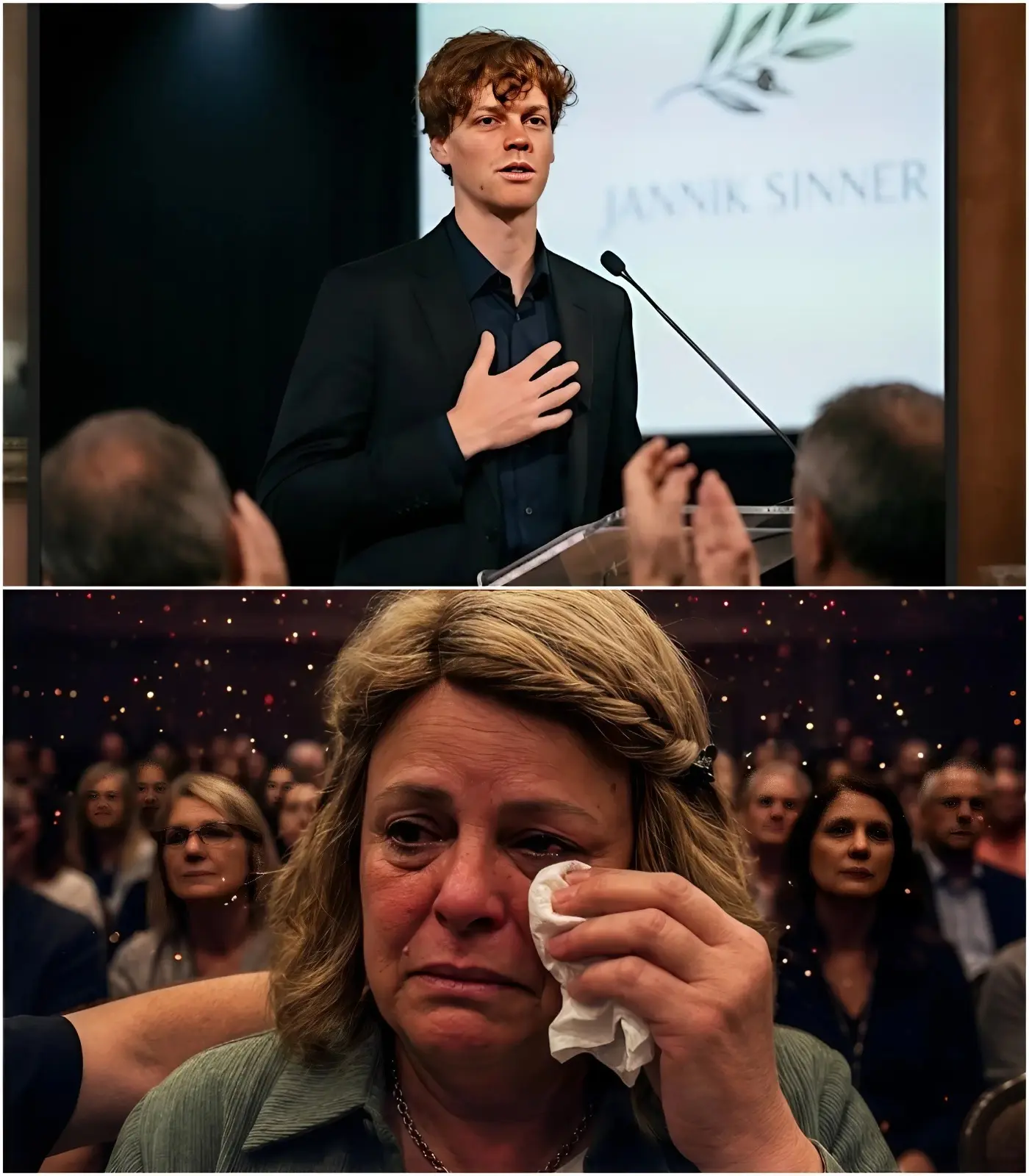Cover Image for 💔 “Mom, I did it!” — Last night wasn’t just an awards ceremony; it became a moment that silenced the entire auditorium when Jannik Sinner unexpectedly set aside all formalities to turn to his mother, Siglinde Sinner.