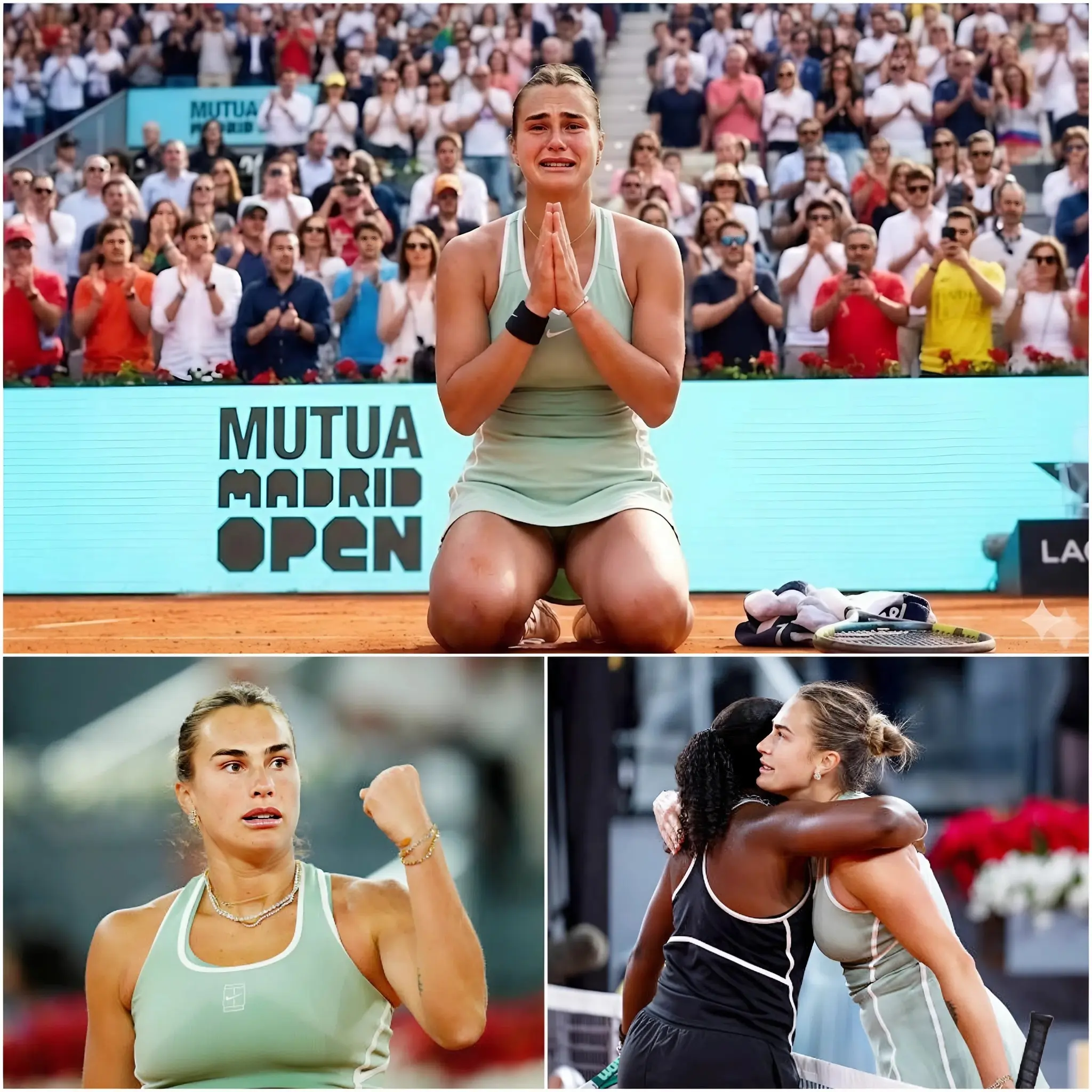 Cover Image for “No one could have predicted it, but immediately after her defeat to Hailey Baptiste, Aryna Sabalenka silenced the entire Madrid stadium with a gesture of respect.”