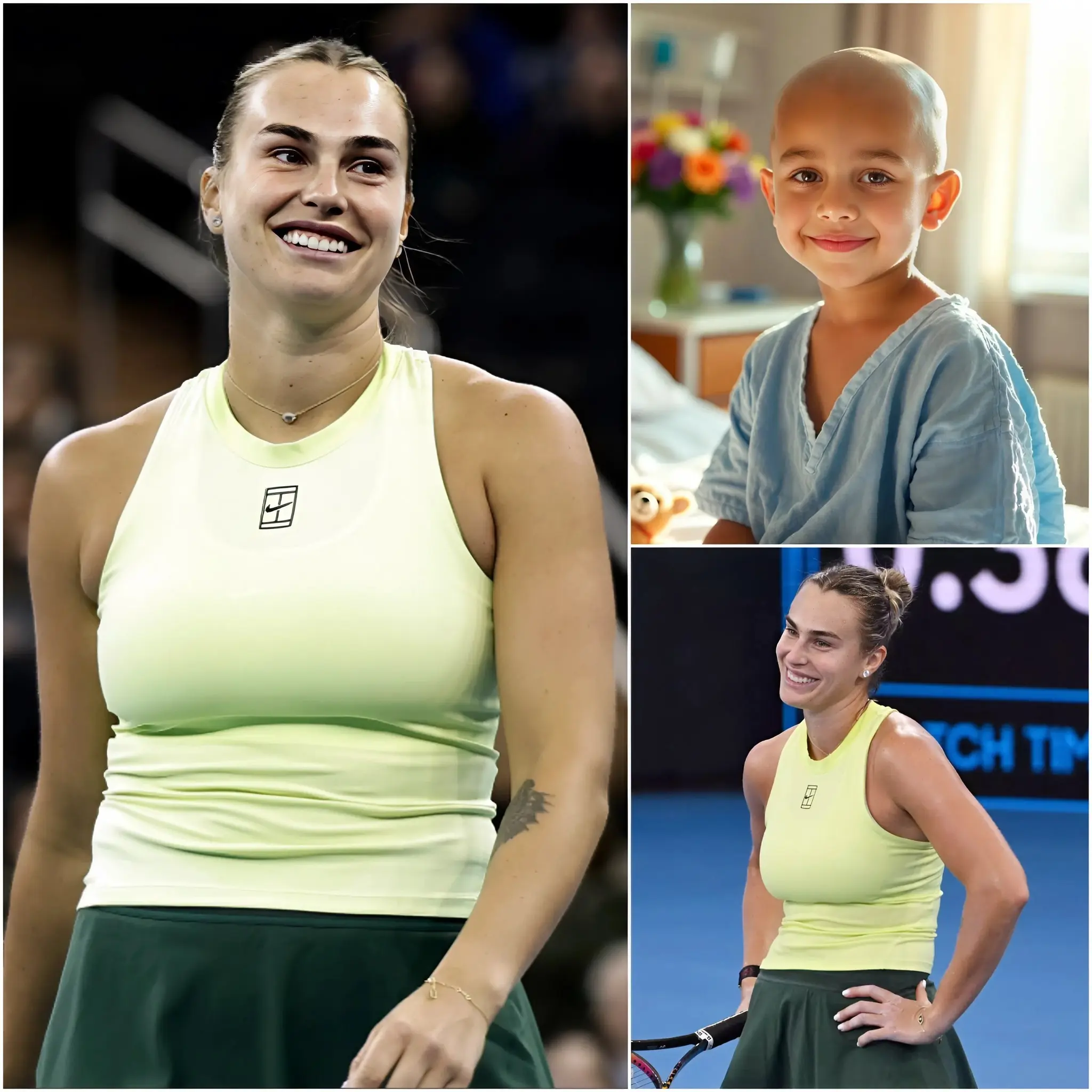 Cover Image for GOOD NEWS 💖 An 8-year-old boy battling a malignant brain tumor expressed his last wish: to be able to make a phone call to his idol, Aryna Sabalenka. But what Aryna Sabalenka did for the boy wasn’t just a simple call—it was something much bigger, something that completely amazed the entire hospital and the boy’s family.