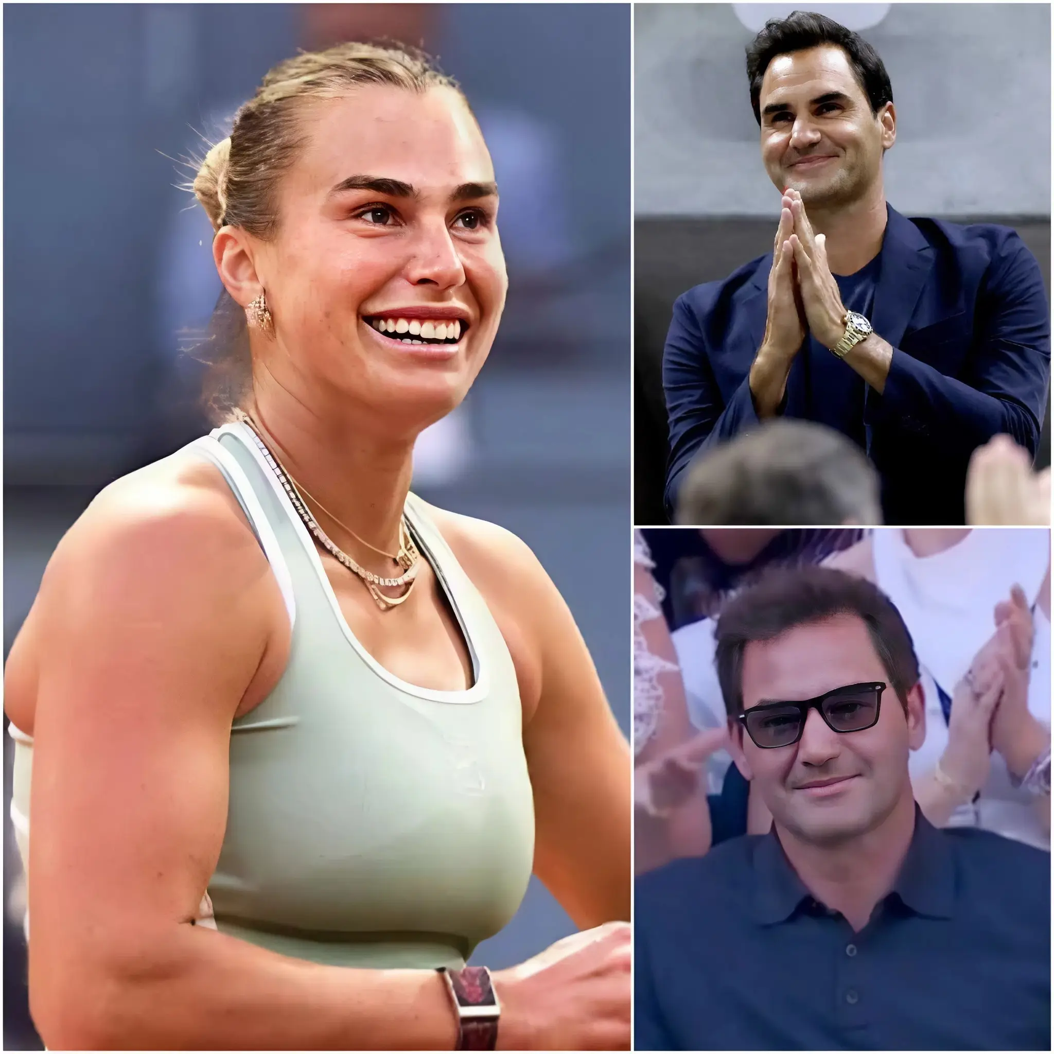 Cover Image for 💔 🎾 “Stay strong, Aryna… I believe you will overcome this soon.” — And then, at a time when everything seemed to fall apart for Aryna Sabalenka, the image of Roger Federer beside her, quietly, moved millions…