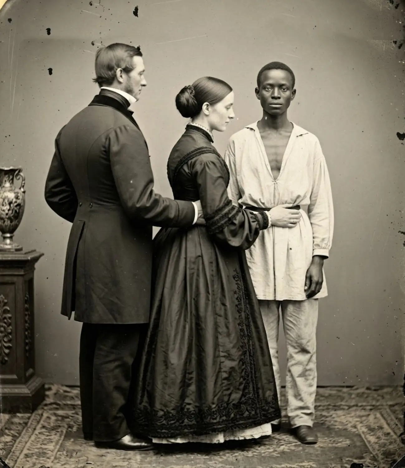 Cover Image for Lo schiavo ermafrodito condiviso tra il padrone e sua moglie… Entrambi divennero ossessionati (1851)