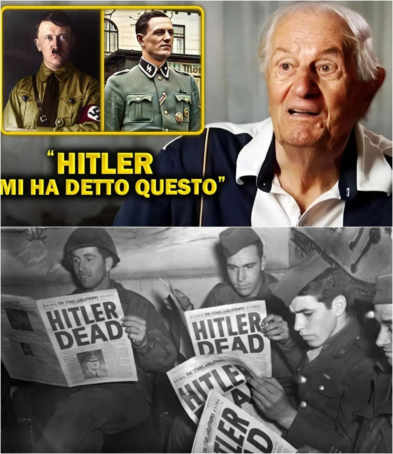 Cover Image for I sopravvissuti del Führerbunker rivelano le ultime parole di Hitler prima di morire!