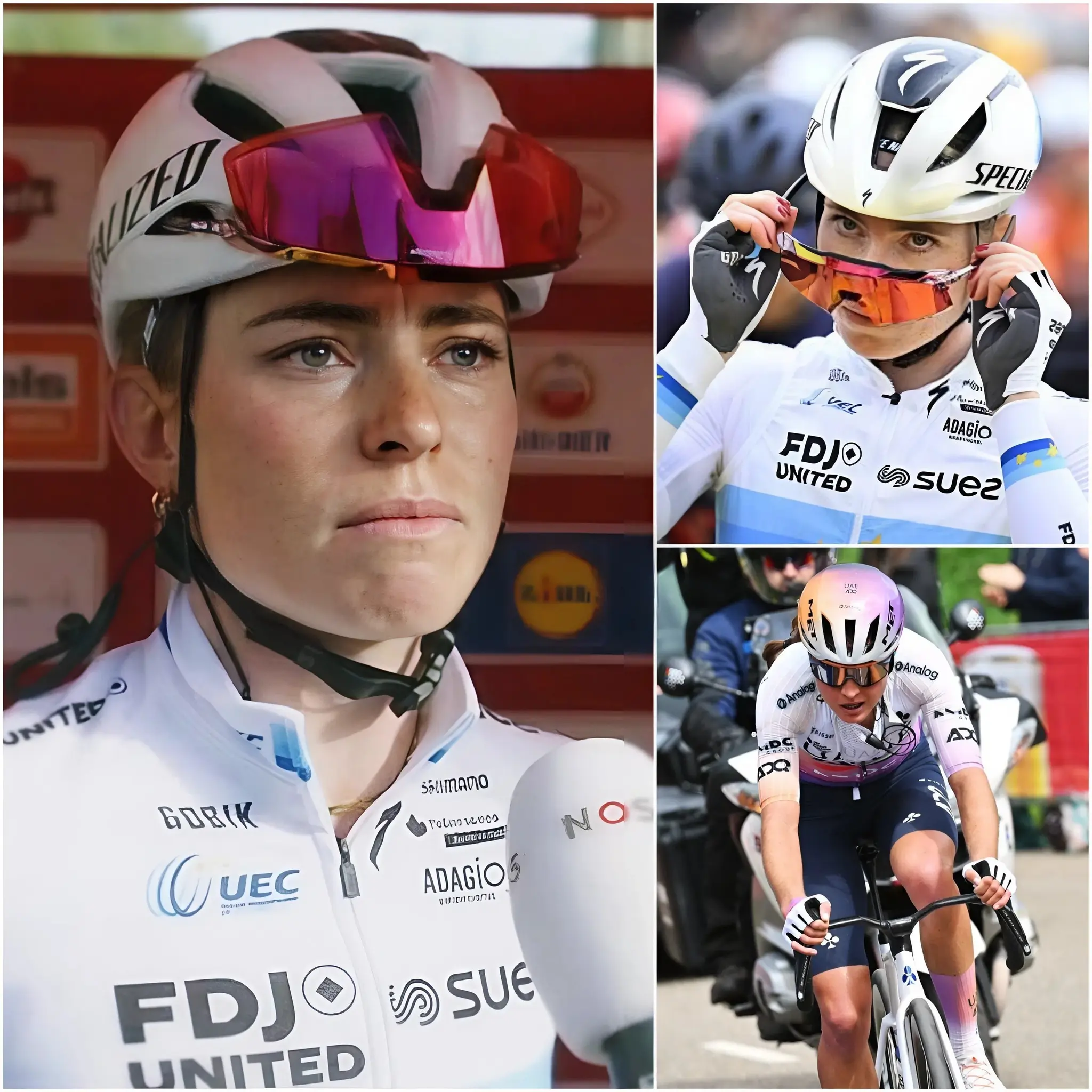 Cover Image for LAATSTE UPDATE: “Het spijt me dat ik iedereen heb teleurgesteld; ik heb alles gegeven.” — Demi Vollering barstte in tranen uit toen ze haar nederlaag in de Amstel Gold Race Ladies Edition van 2026 toelichtte