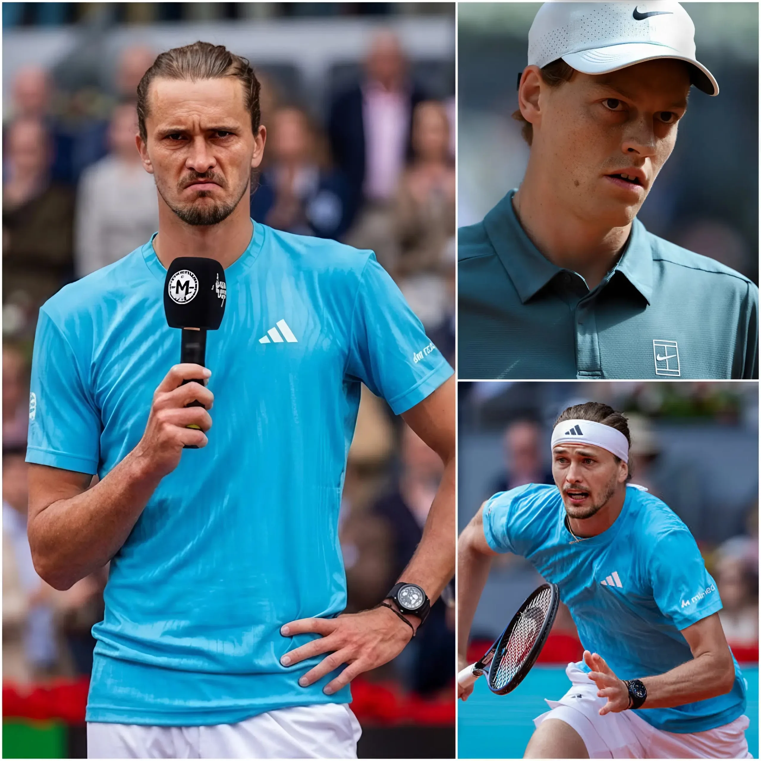 Cover Image for 🚨 “Ho bisogno che lo controlliate immediatamente, sicuramente ha barato”: Zverev sconvolge il Madrid Open dopo una dolorosa sconfitta, accusando Sinner di “imbroglio tattico” per aver ottenuto una vittoria schiacciante.