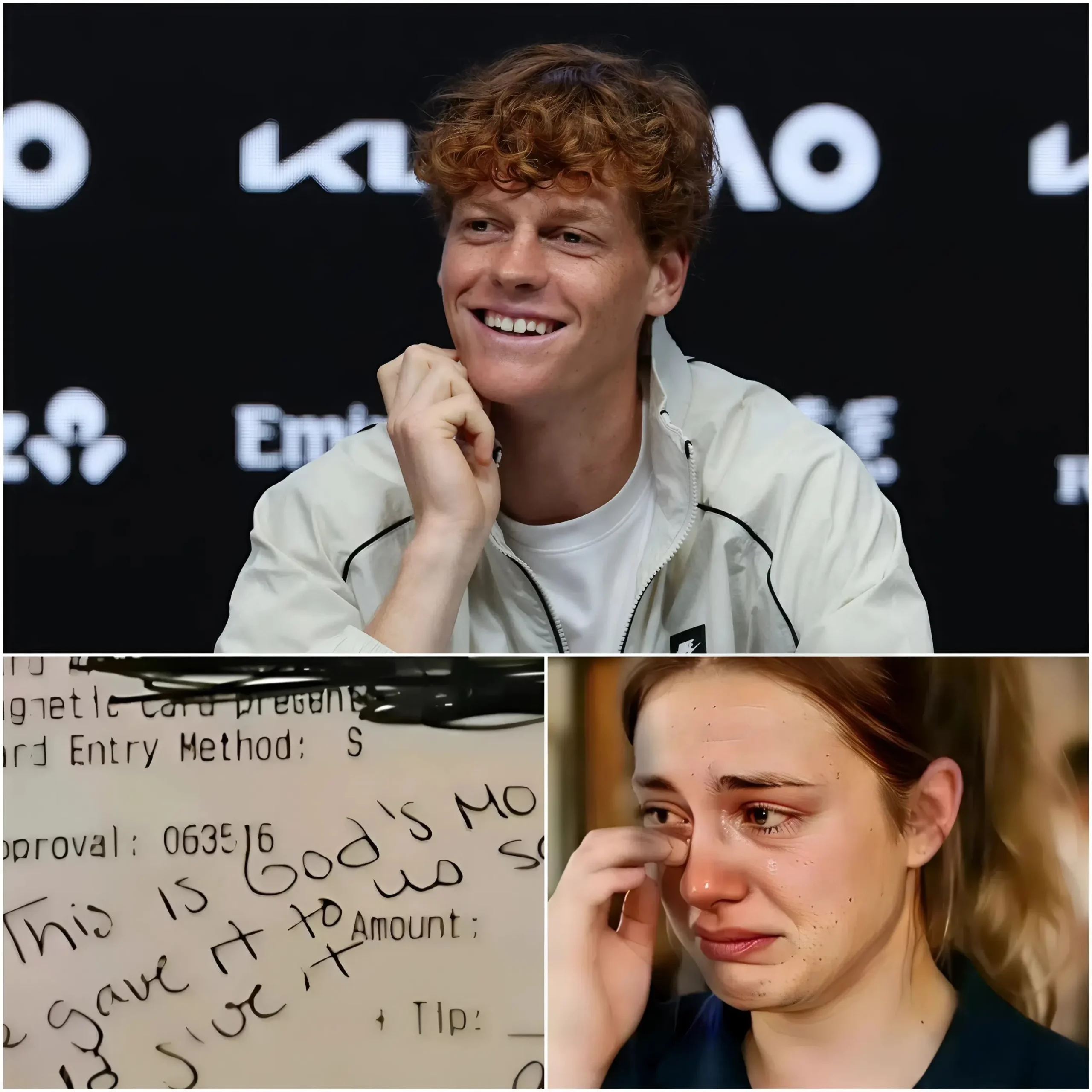 Cover Image for Sera, una cameriera di 22 anni in un piccolo diner affollato di Dallas, non aveva idea che l’uomo tranquillo e gentile che stava servendo fosse in realtà Jannik Sinner, una delle stelle emergenti del tennis mondiale 🎾.