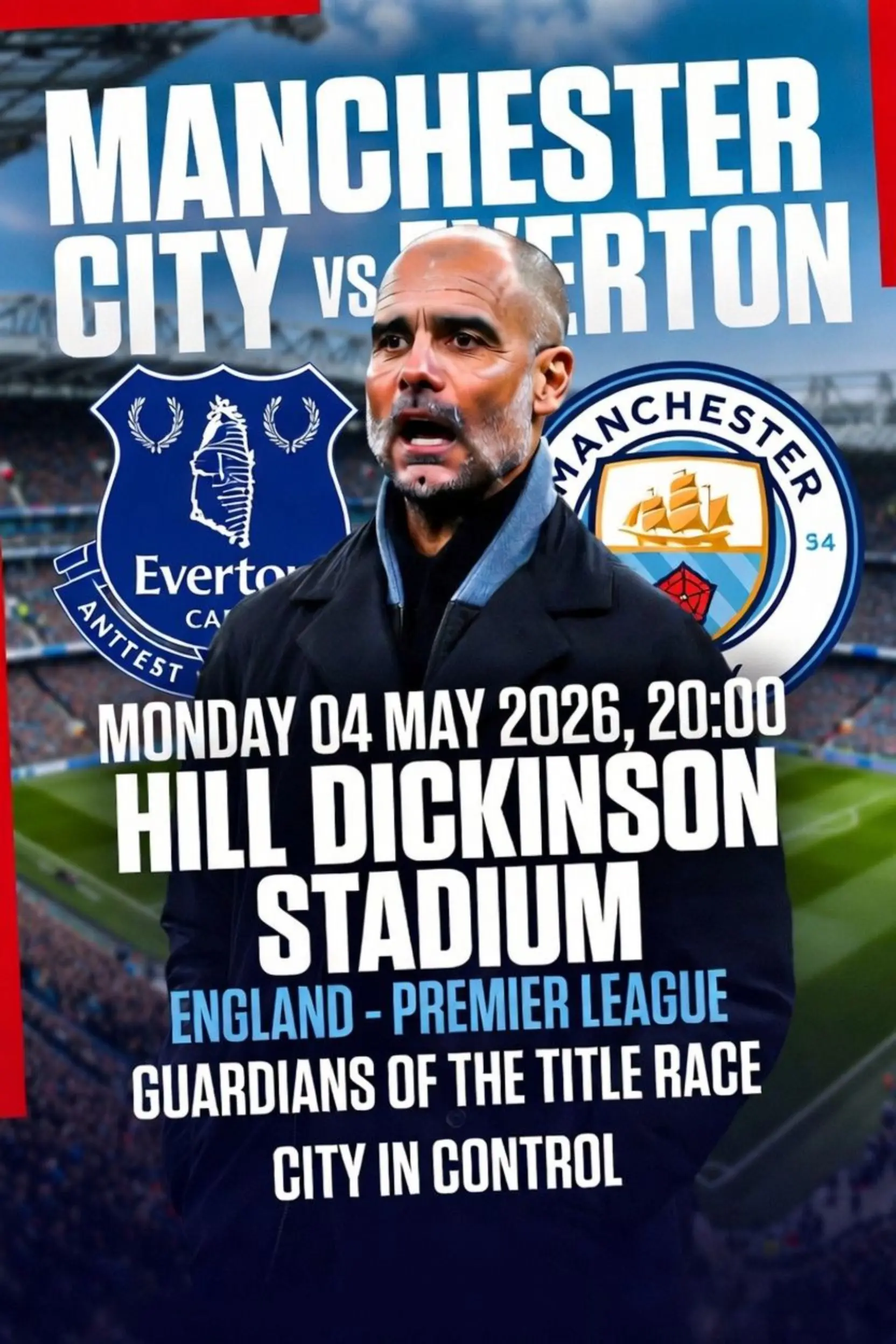 Cover Image for 🚨 Pep Guardiola officially announces his starting lineup for the crucial clash against Everton The Manchester City manager has made several major changes compared to the team that faced Southampton.