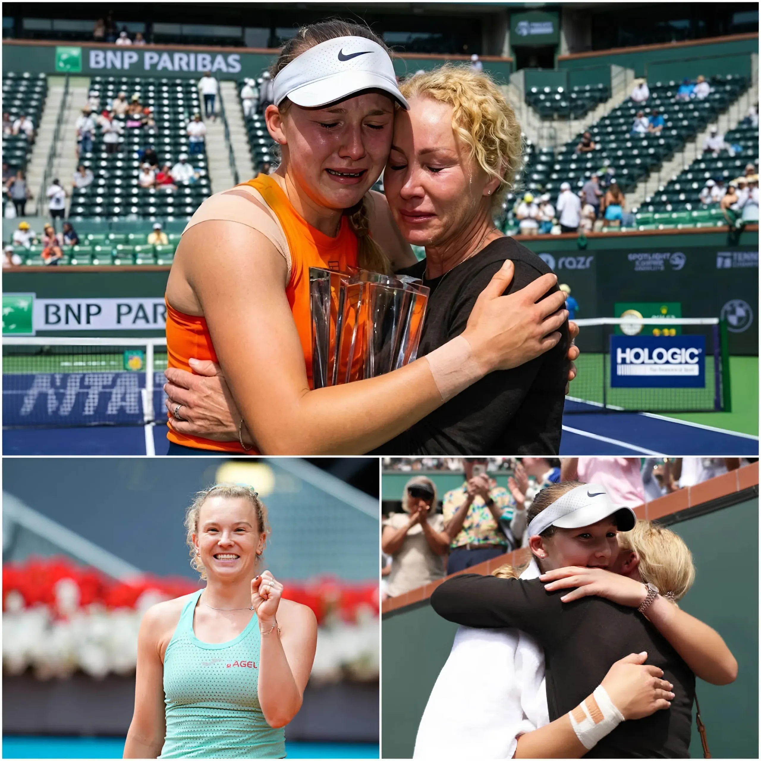 Cover Image for 🚨🔥 “NO HAS PERDIDO… SOLO ESTÁS CRECIENDO” – Drama y momento desgarrador en la final del Madrid Open: Mirra Andreeva queda inmóvil en la pista tras una derrota en los últimos segundos, pero lo inesperado sucede cuando sus padres bajan en silencio desde las gradas con una pequeña caja misteriosa