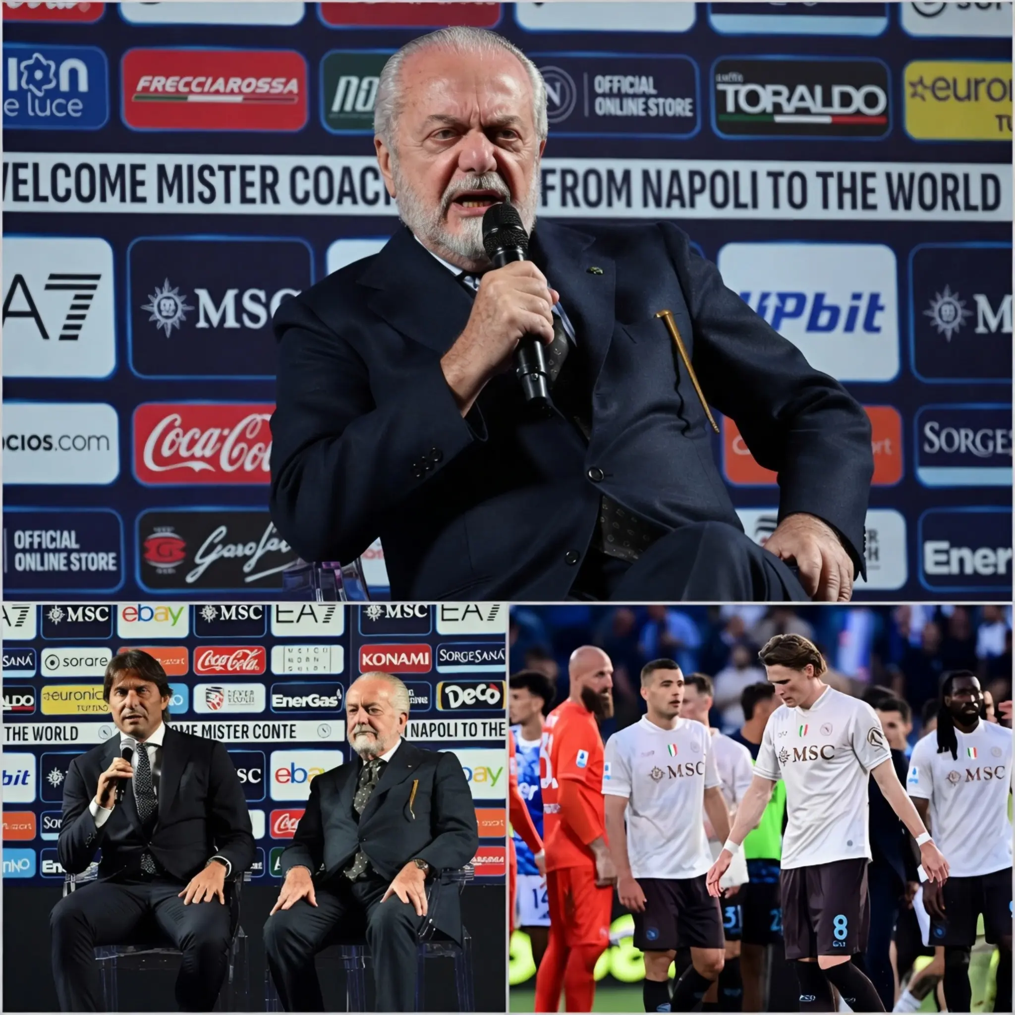 Cover Image for 🚨 «SE VI SENTITE INUTILI, ANDATE VIA DAL NAPOLI ORA STESSO!» Aurelio De Laurentiis è esploso in tutta la sua rabbia dopo il