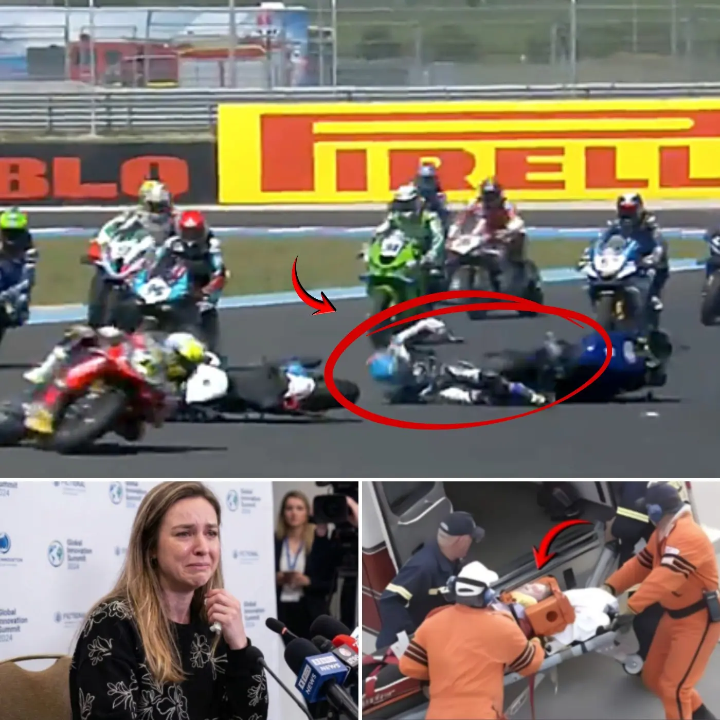 Cover Image for TRISTE NOUVELLE💔 Il y a 5 minutes à peine, Andreia Pimenta, l’épouse de Miguel Oliveira, a choqué les fans en annonçant la grave blessure de son fils lors de la course WorldSBK en Hongrie — révélant qu’il est actuellement… 👇👇👇