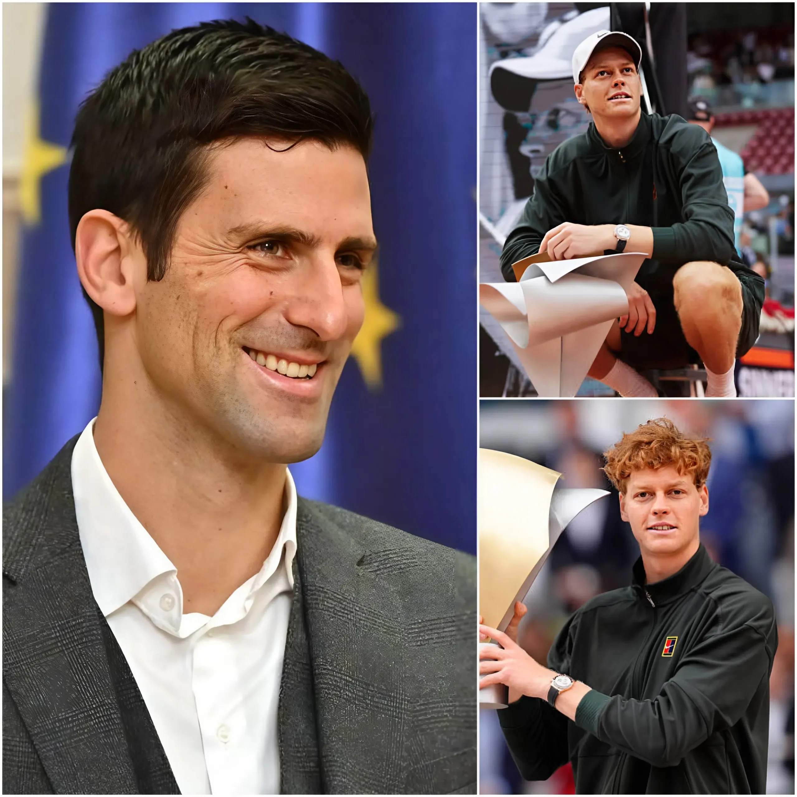 Cover Image for 🎾 SORPRESA 🚨: Novak Djokovic ha rotto il silenzio con una dichiarazione potente, difendendo Jannik Sinner tra le dure critiche seguite alla sua vittoria al Madrid Open 2026