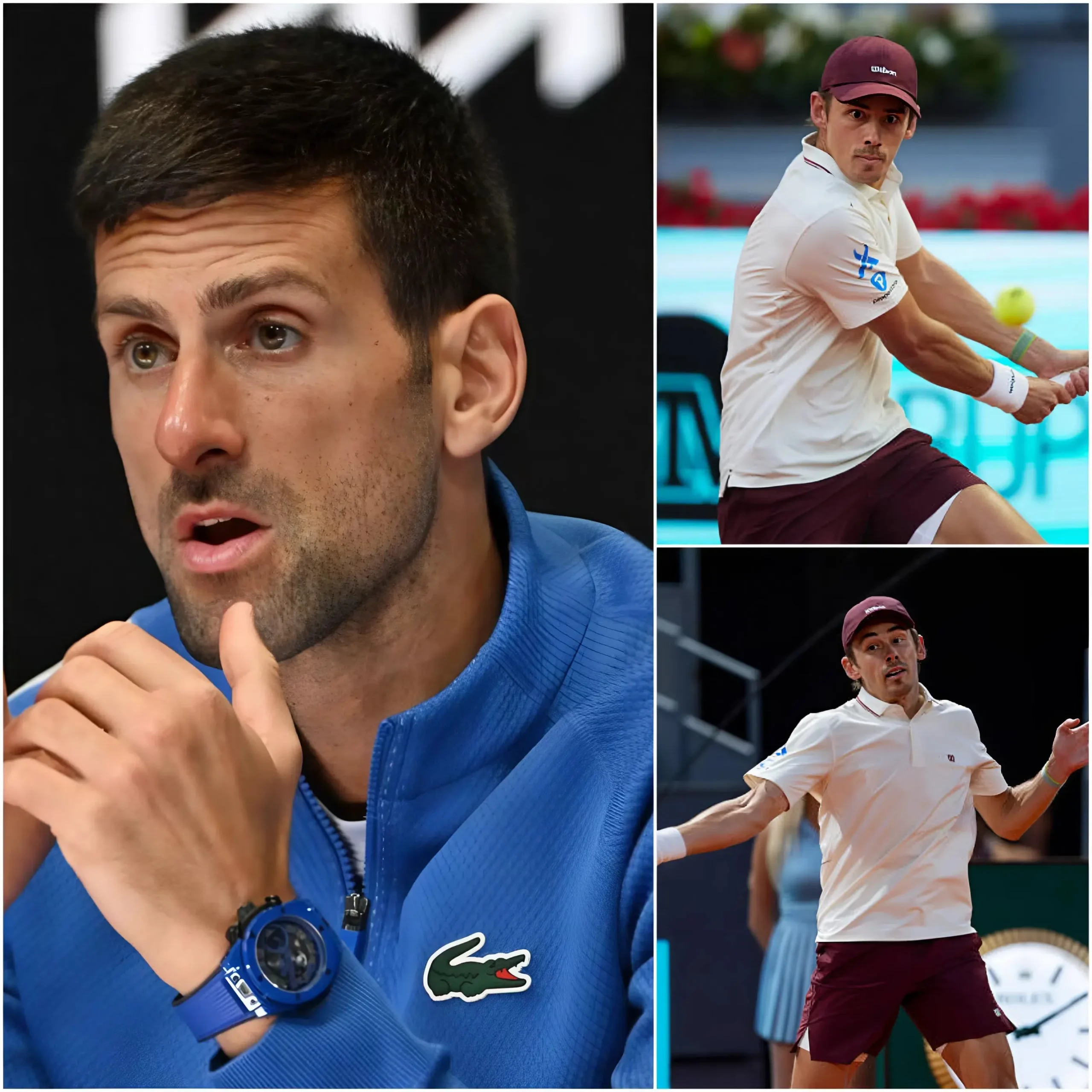 Cover Image for BREAKING NEWS 🔴 Djokovic: Tennis Speed Surge Is Leaving De Minaur Behind