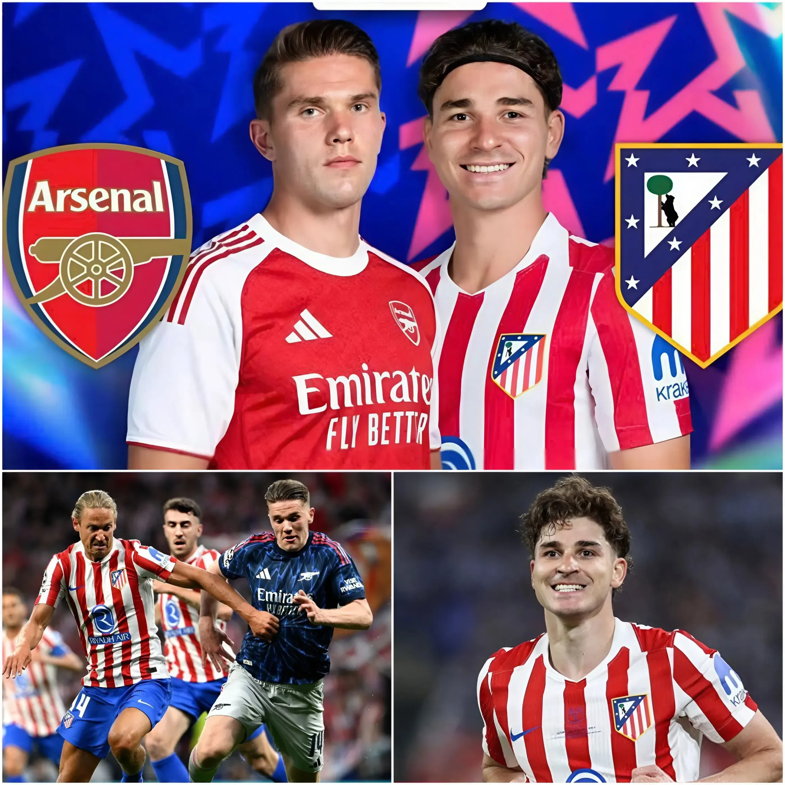 Cover Image for ACTUALIZACIÓN HORARIA: El horario del encuentro entre el Arsenal y el Atlético de Madrid ha sido modificado. Aquí te contamos todo lo que necesitas saber.